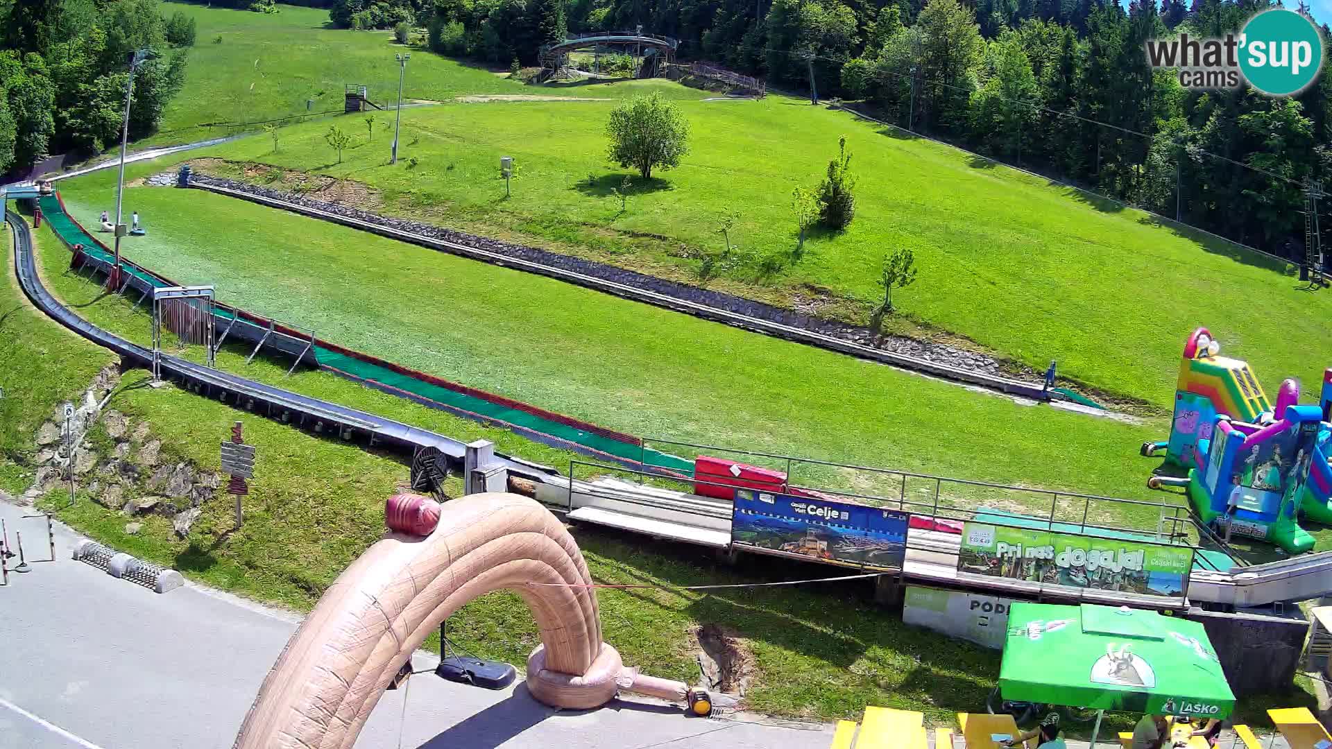 Celjska Koča – Blick vom Hotel