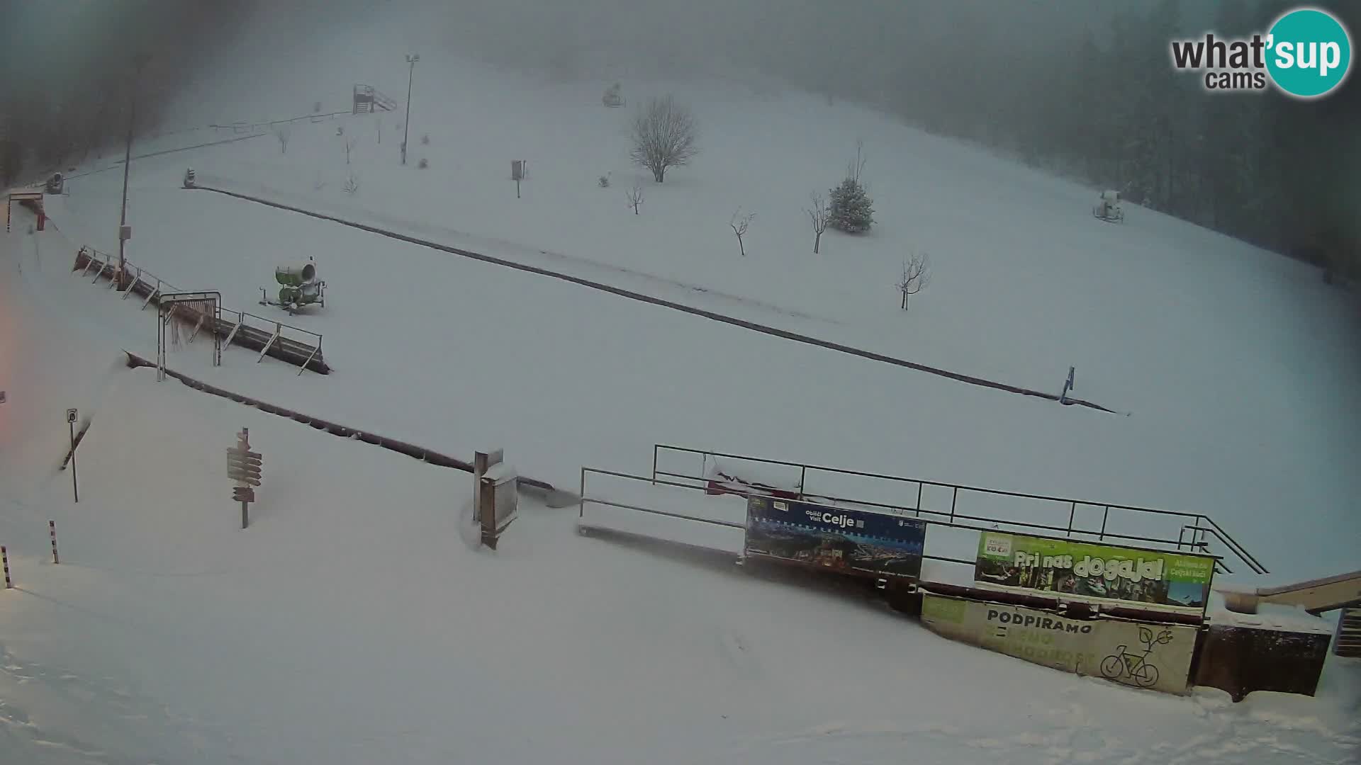 Celjska Koča – Blick vom Hotel