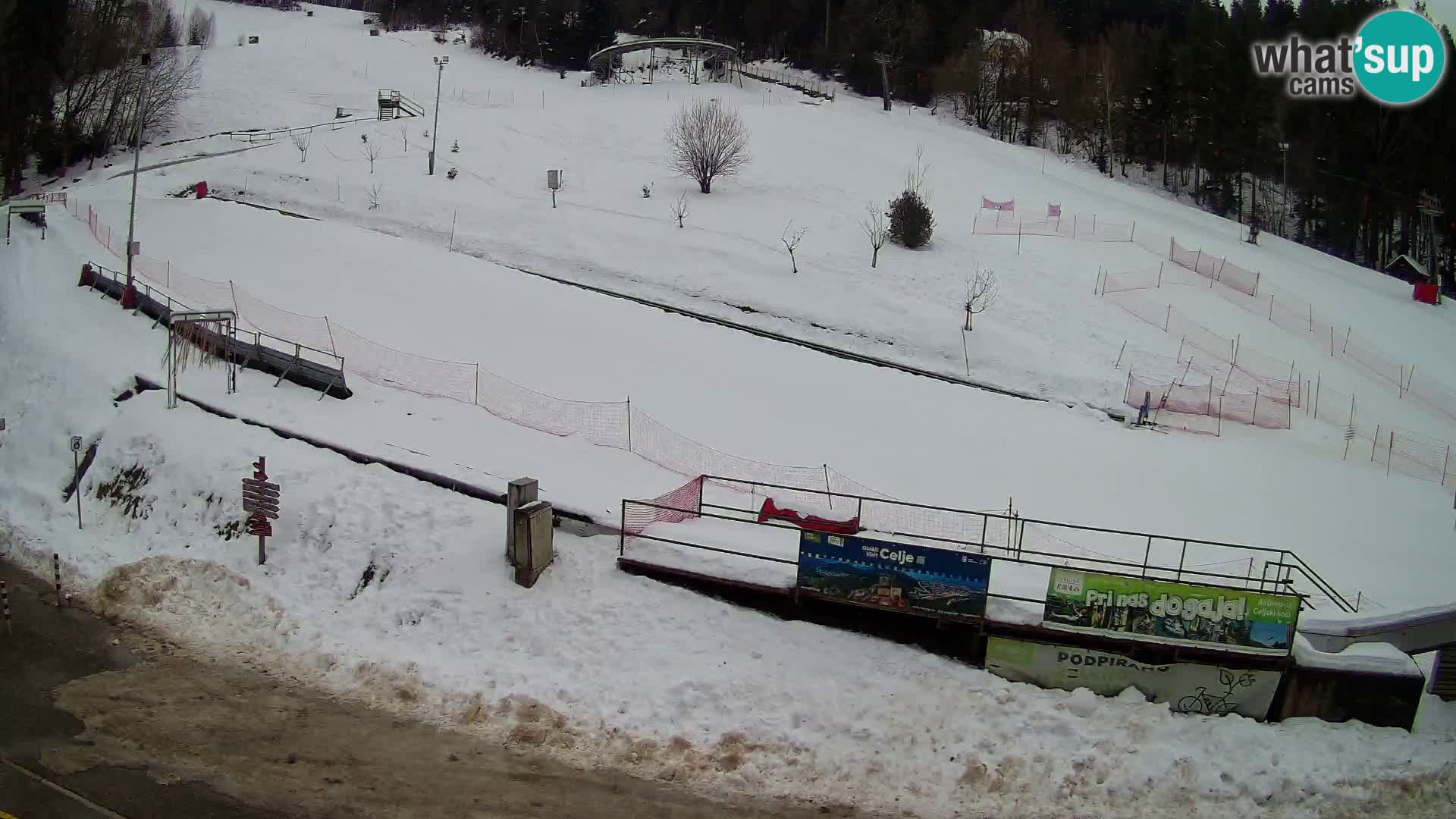 Celjska Koča – Blick vom Hotel