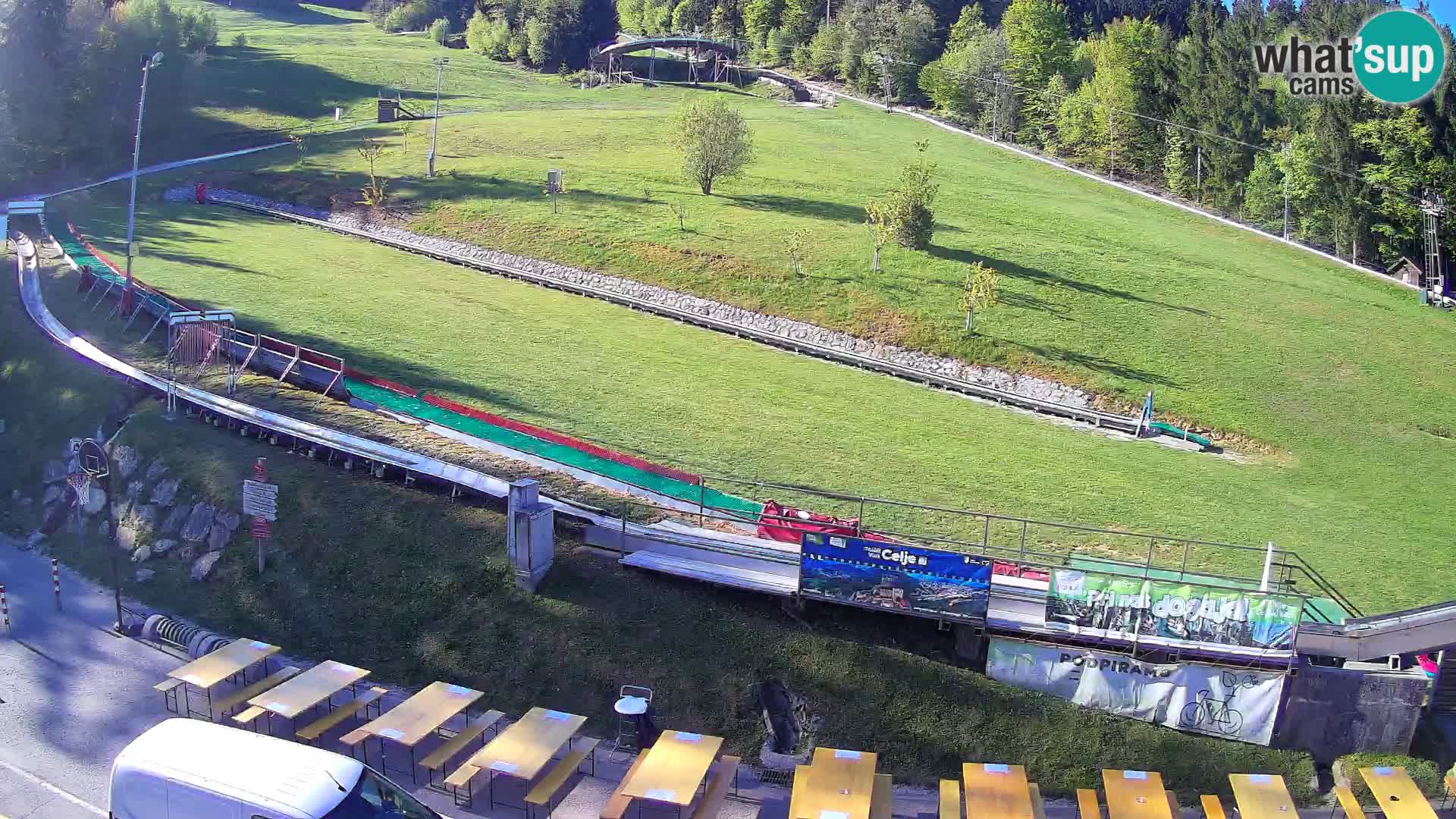 Celjska Koča – Blick vom Hotel