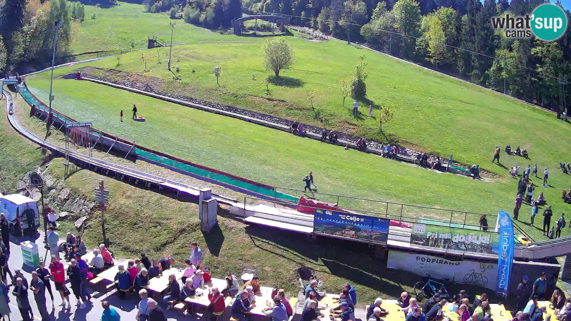 Celjska Koča – Blick vom Hotel