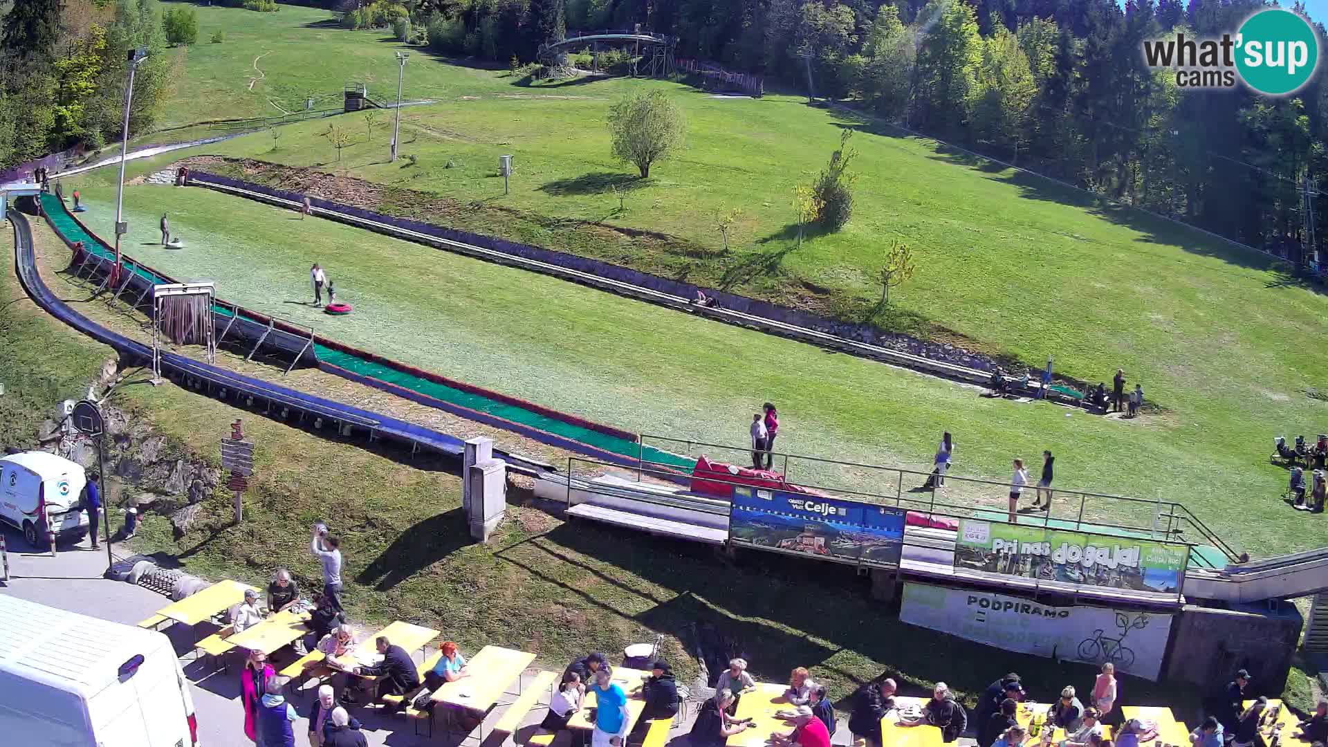 Celjska Koča – Blick vom Hotel