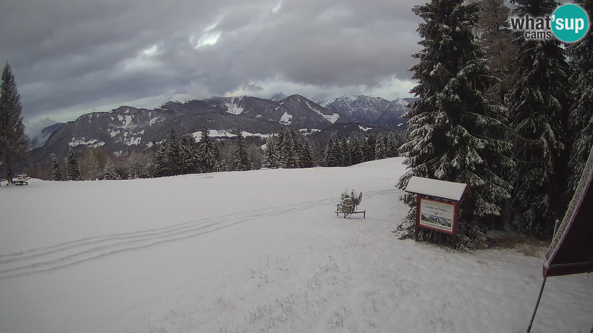 Škola skijanja Novinar – webcam skijalište Cerkno – Slovenija