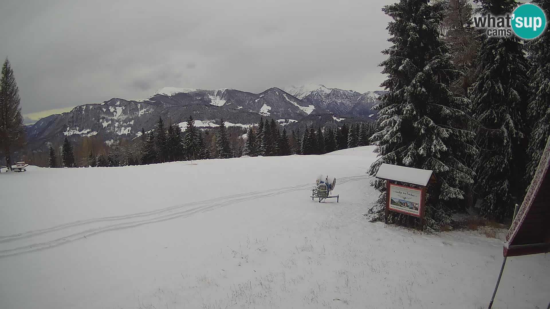 Škola skijanja Novinar – webcam skijalište Cerkno – Slovenija