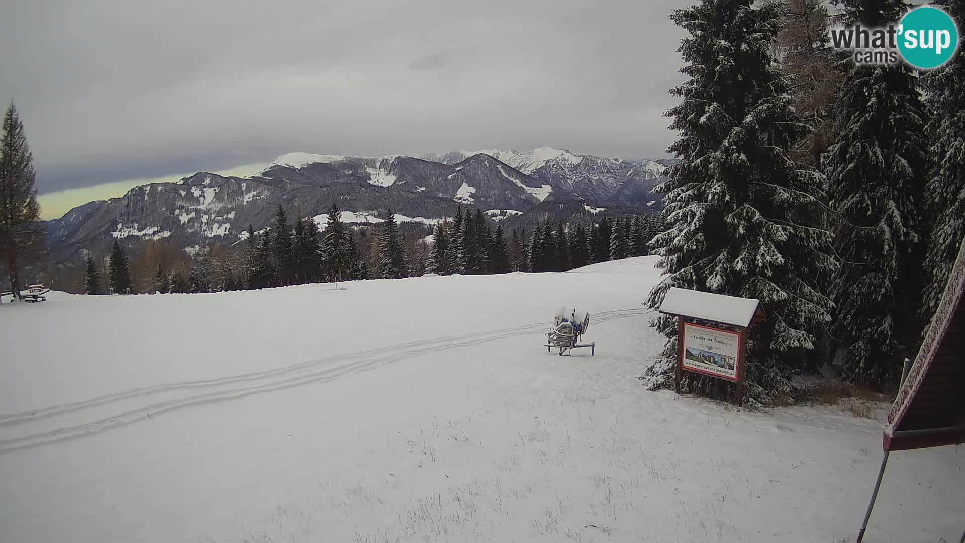 Škola skijanja Novinar – webcam skijalište Cerkno – Slovenija