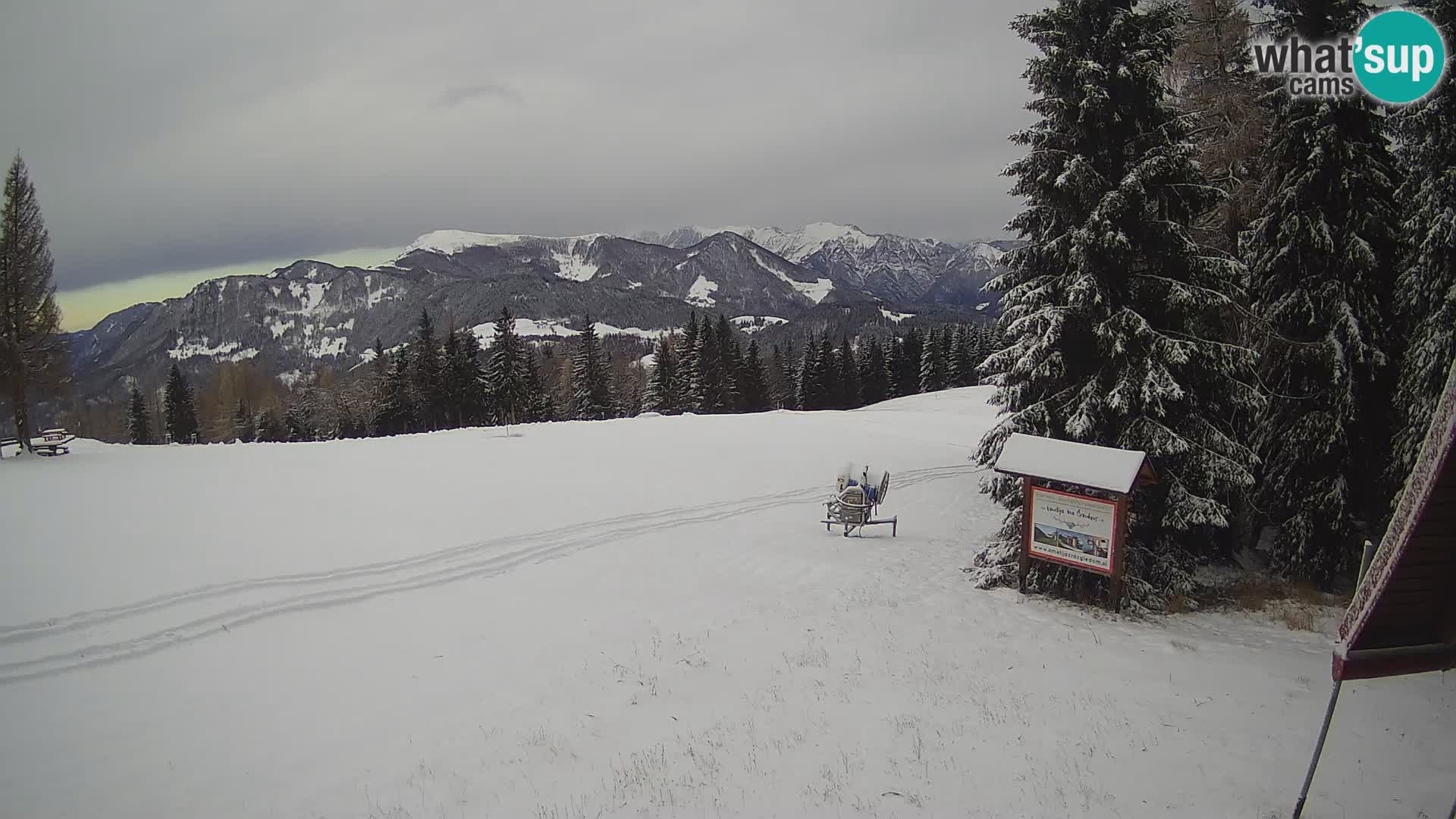 Škola skijanja Novinar – webcam skijalište Cerkno – Slovenija