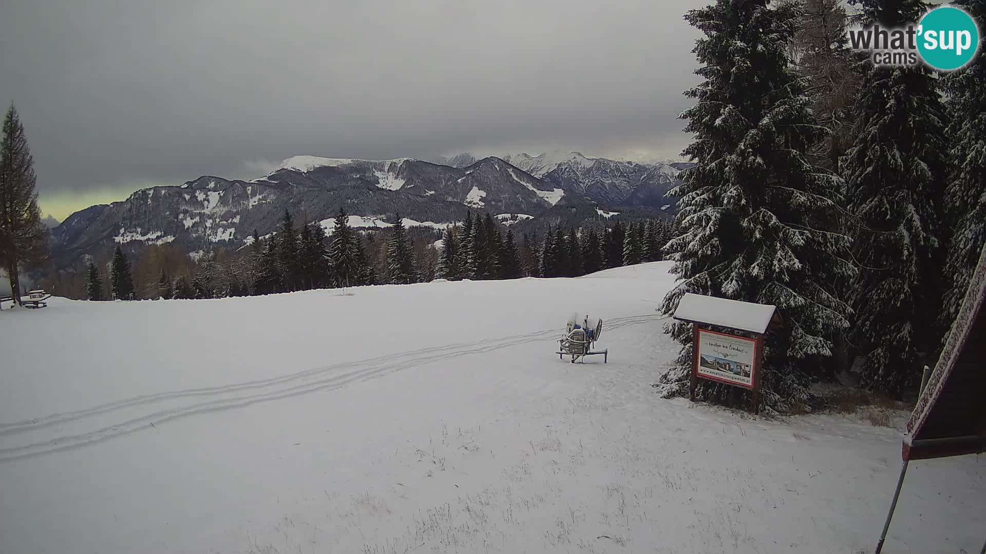 Škola skijanja Novinar – webcam skijalište Cerkno – Slovenija