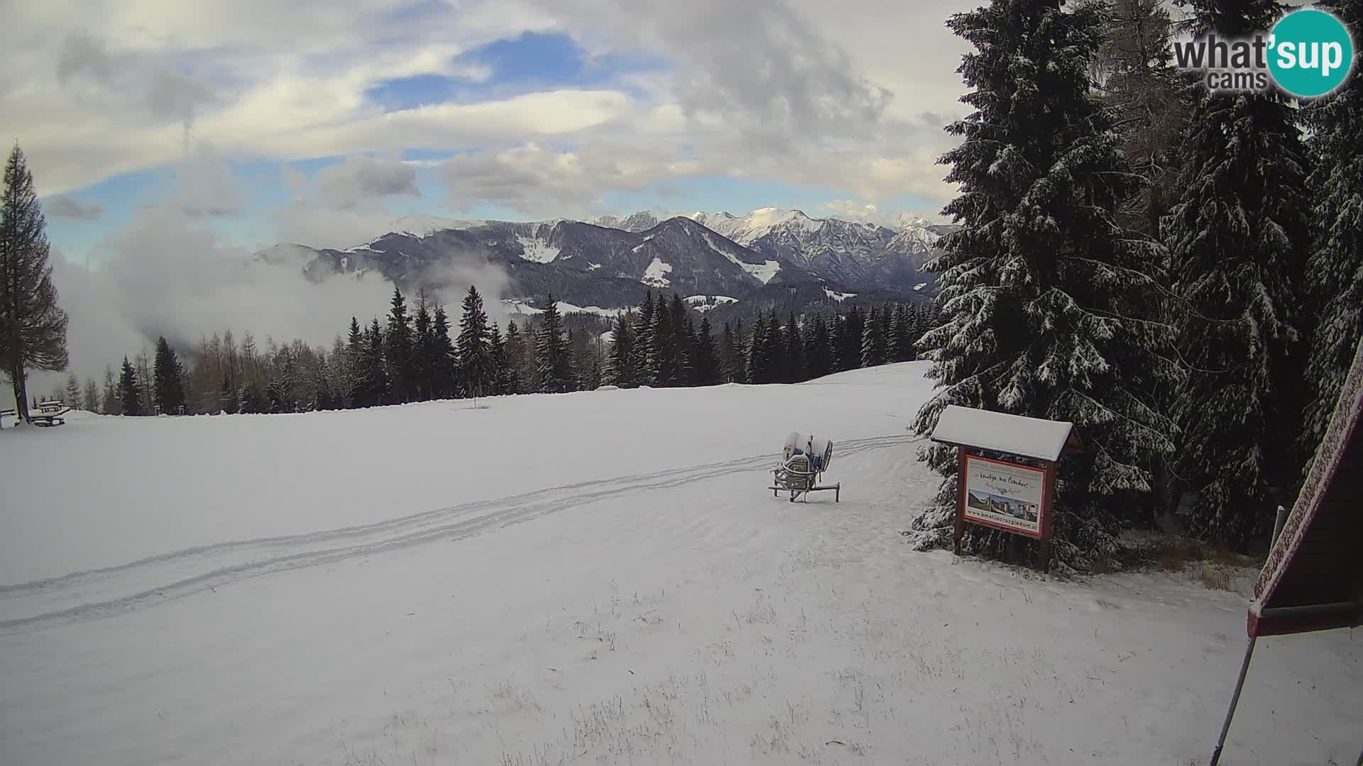 Škola skijanja Novinar – webcam skijalište Cerkno – Slovenija