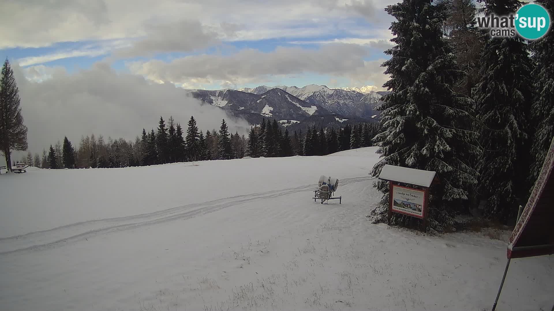 Škola skijanja Novinar – webcam skijalište Cerkno – Slovenija