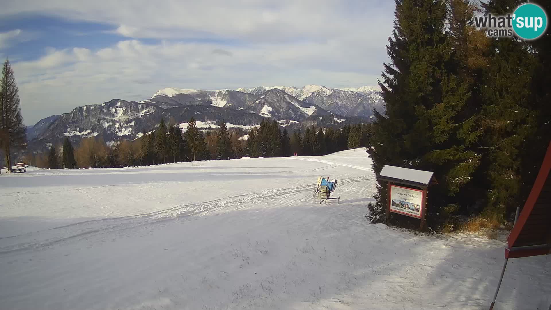 Škola skijanja Novinar – webcam skijalište Cerkno – Slovenija