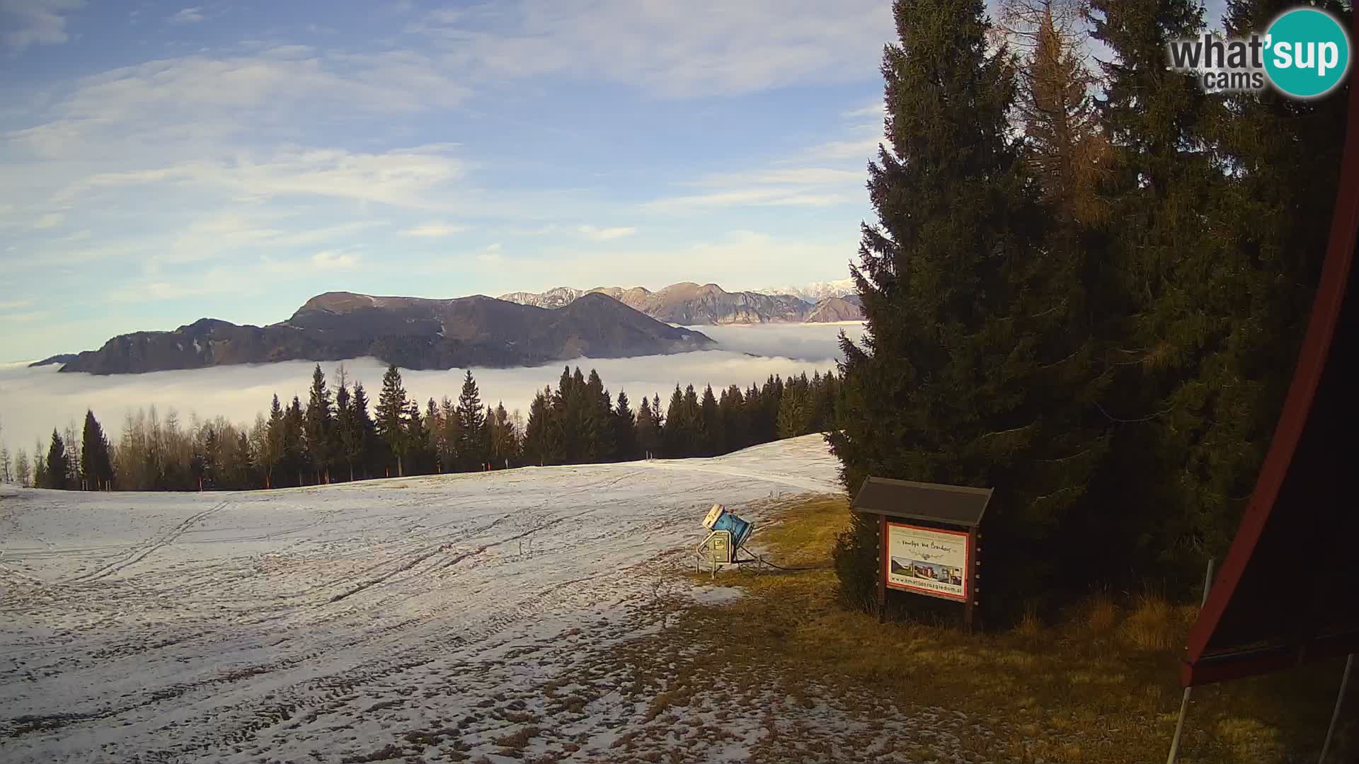 Škola skijanja Novinar – webcam skijalište Cerkno – Slovenija