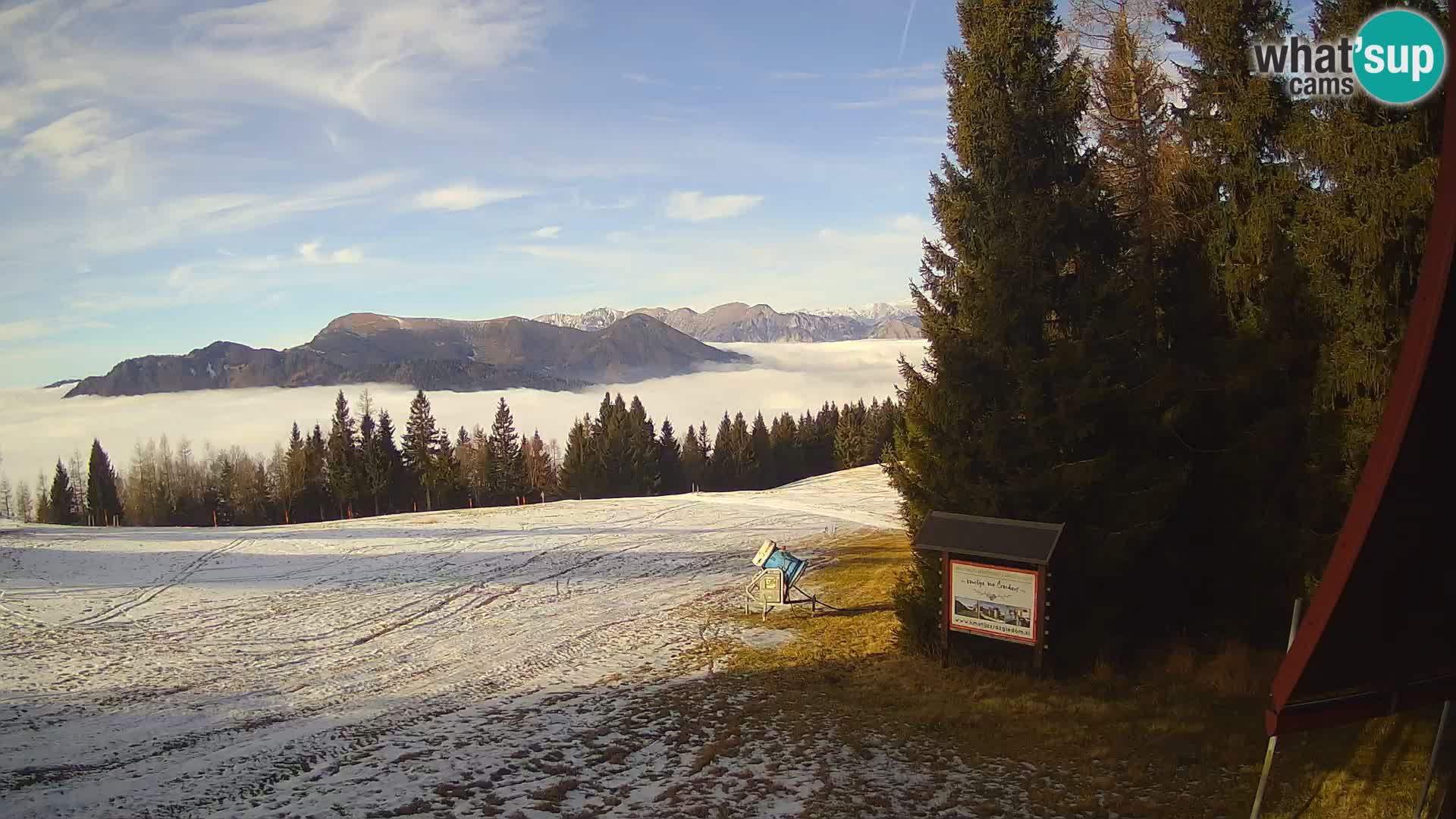 Škola skijanja Novinar – webcam skijalište Cerkno – Slovenija