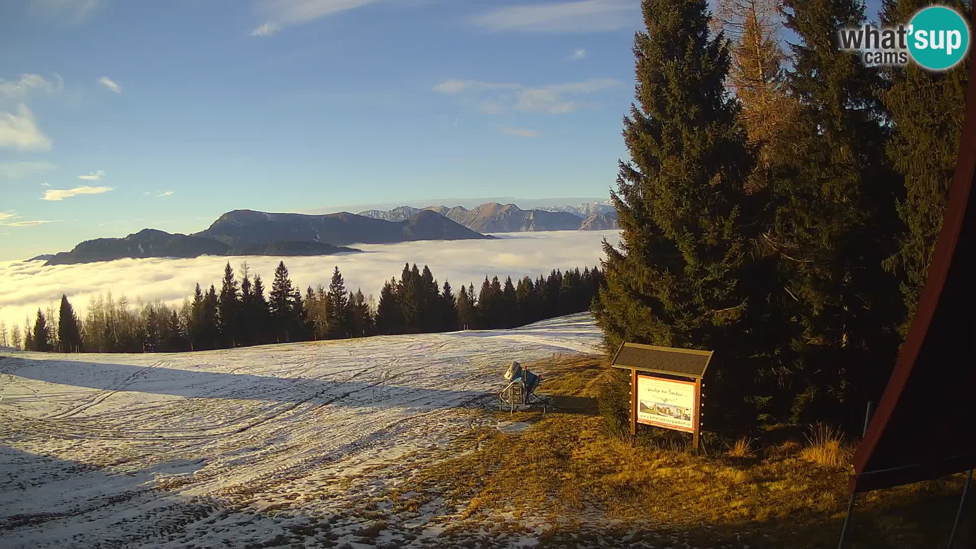 Škola skijanja Novinar – webcam skijalište Cerkno – Slovenija