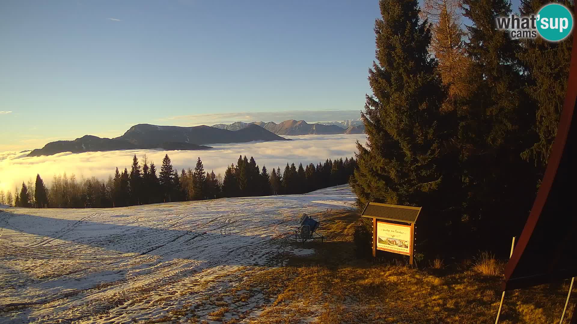 Škola skijanja Novinar – webcam skijalište Cerkno – Slovenija