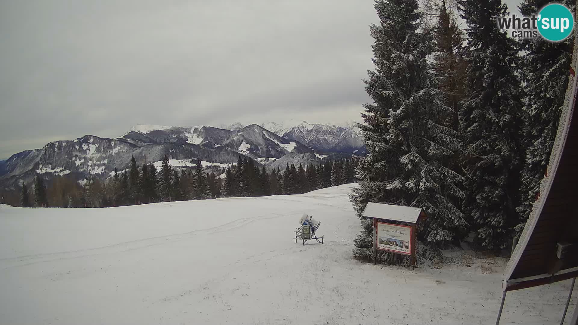 Škola skijanja Novinar – webcam skijalište Cerkno – Slovenija