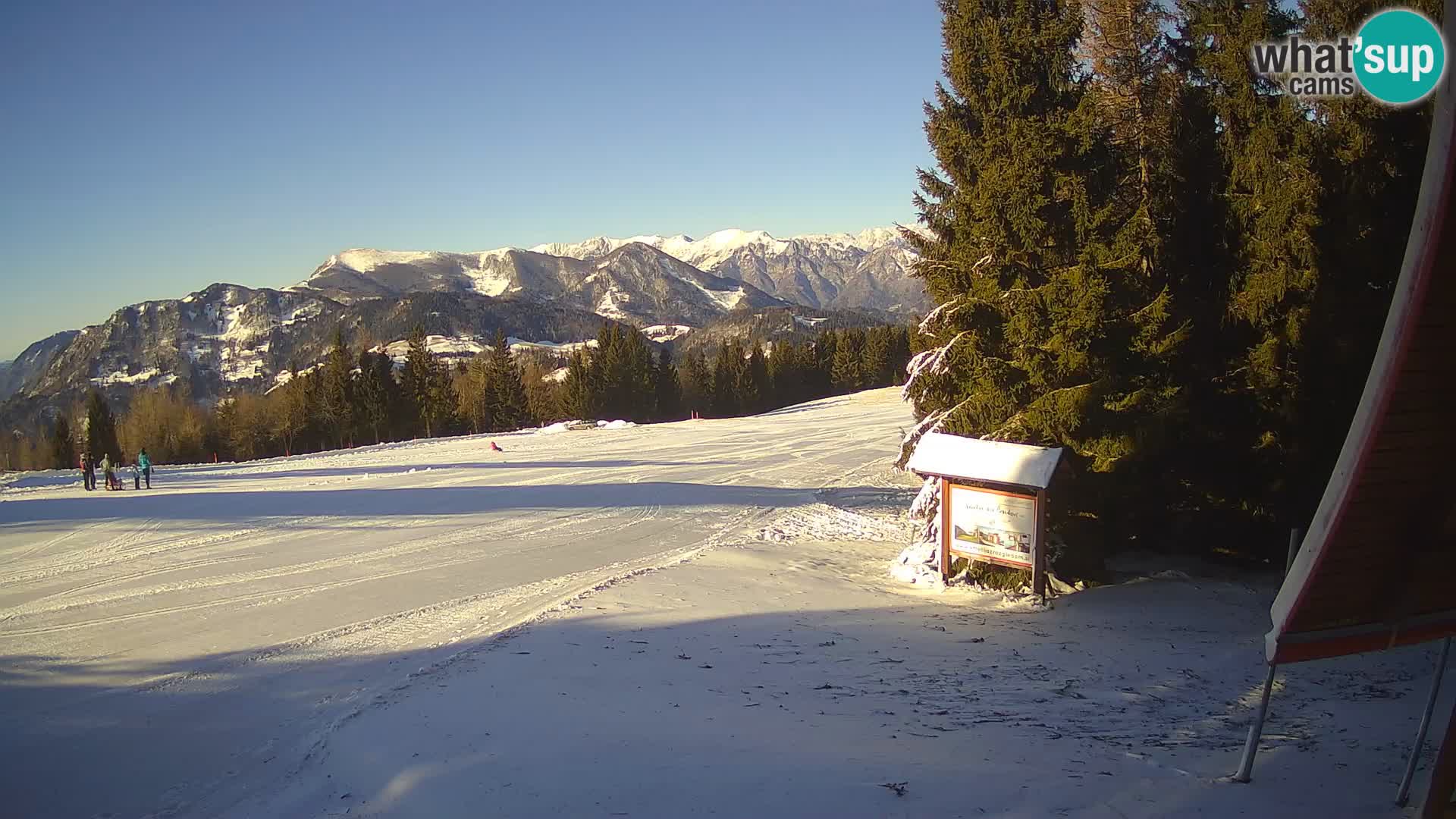 Škola skijanja Novinar – webcam skijalište Cerkno – Slovenija