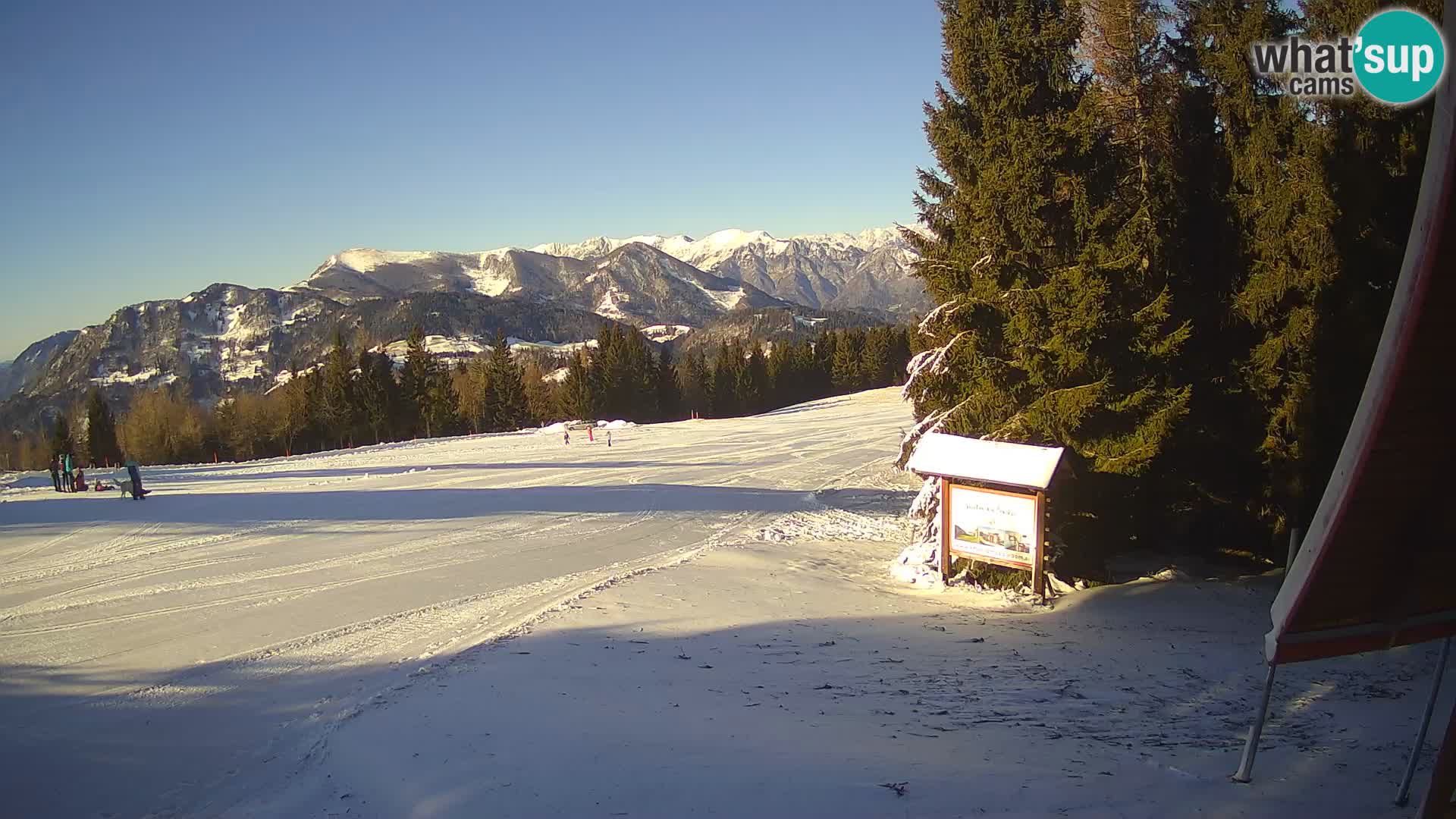 Škola skijanja Novinar – webcam skijalište Cerkno – Slovenija