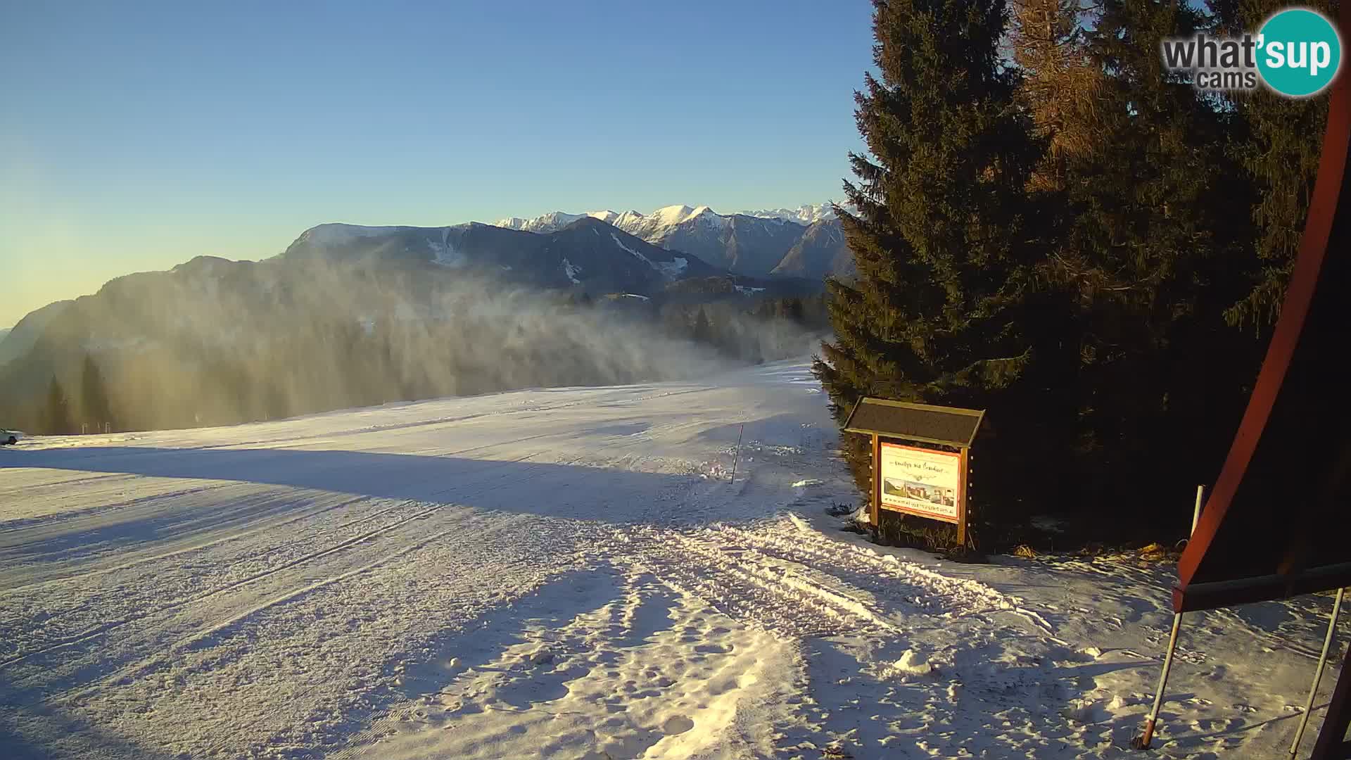 Škola skijanja Novinar – webcam skijalište Cerkno – Slovenija