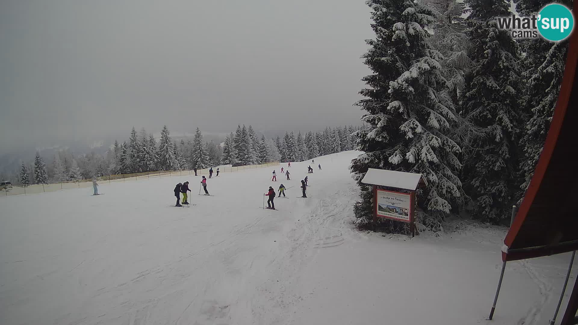 Škola skijanja Novinar – webcam skijalište Cerkno – Slovenija