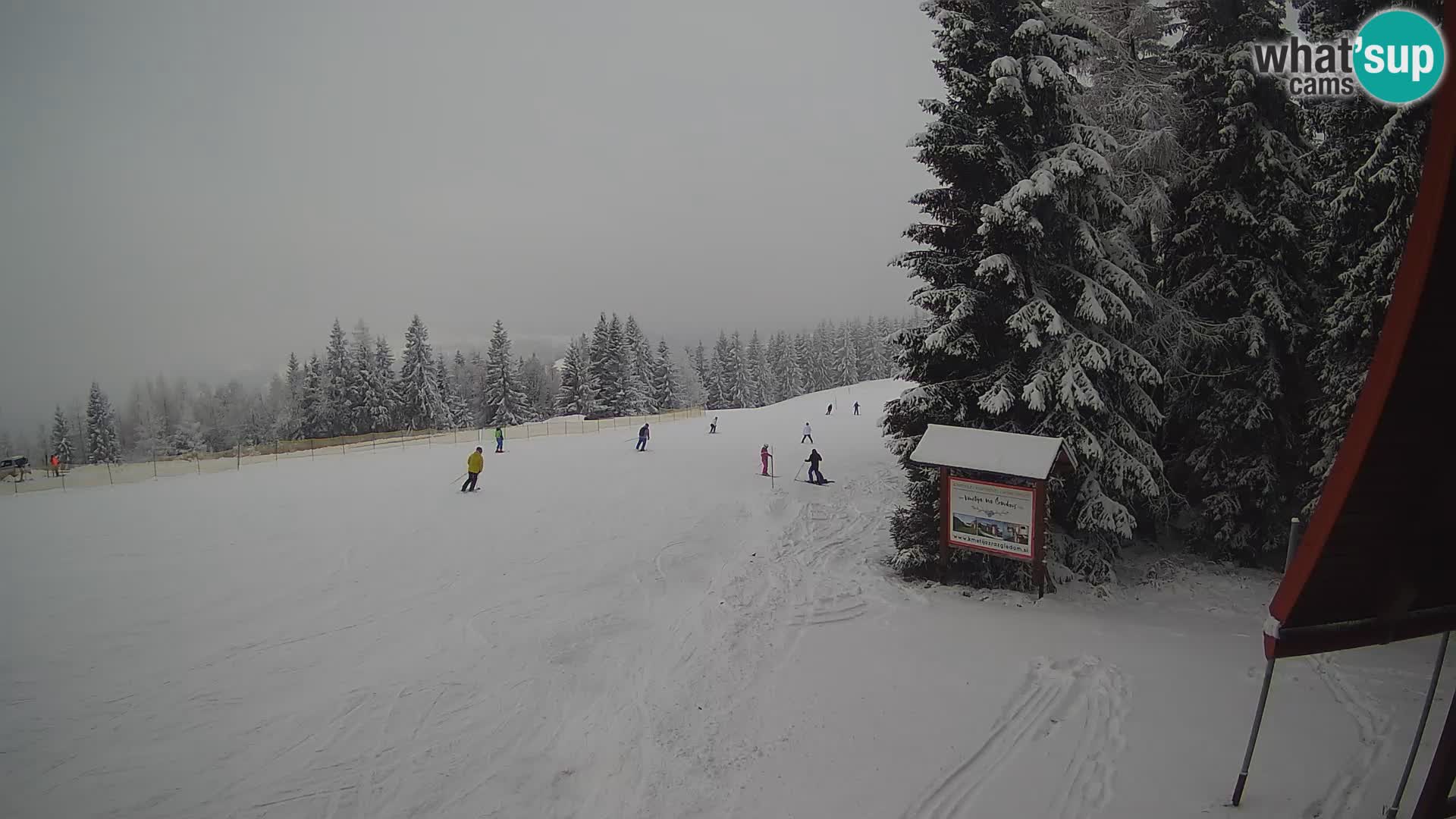 Škola skijanja Novinar – webcam skijalište Cerkno – Slovenija