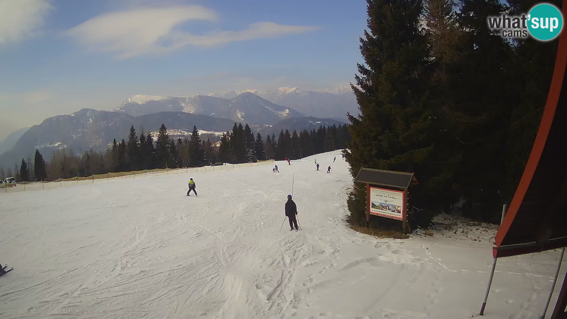 Škola skijanja Novinar – webcam skijalište Cerkno – Slovenija