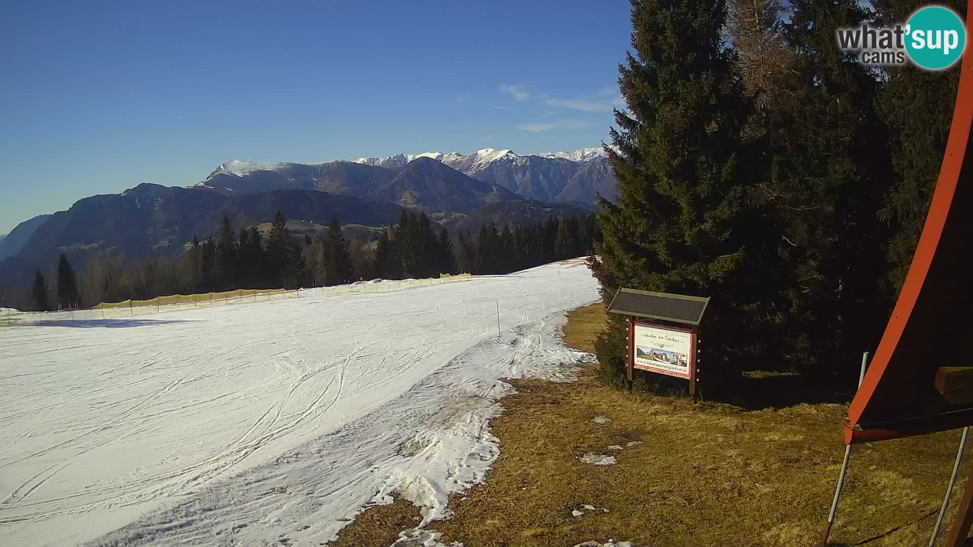 Škola skijanja Novinar – webcam skijalište Cerkno – Slovenija