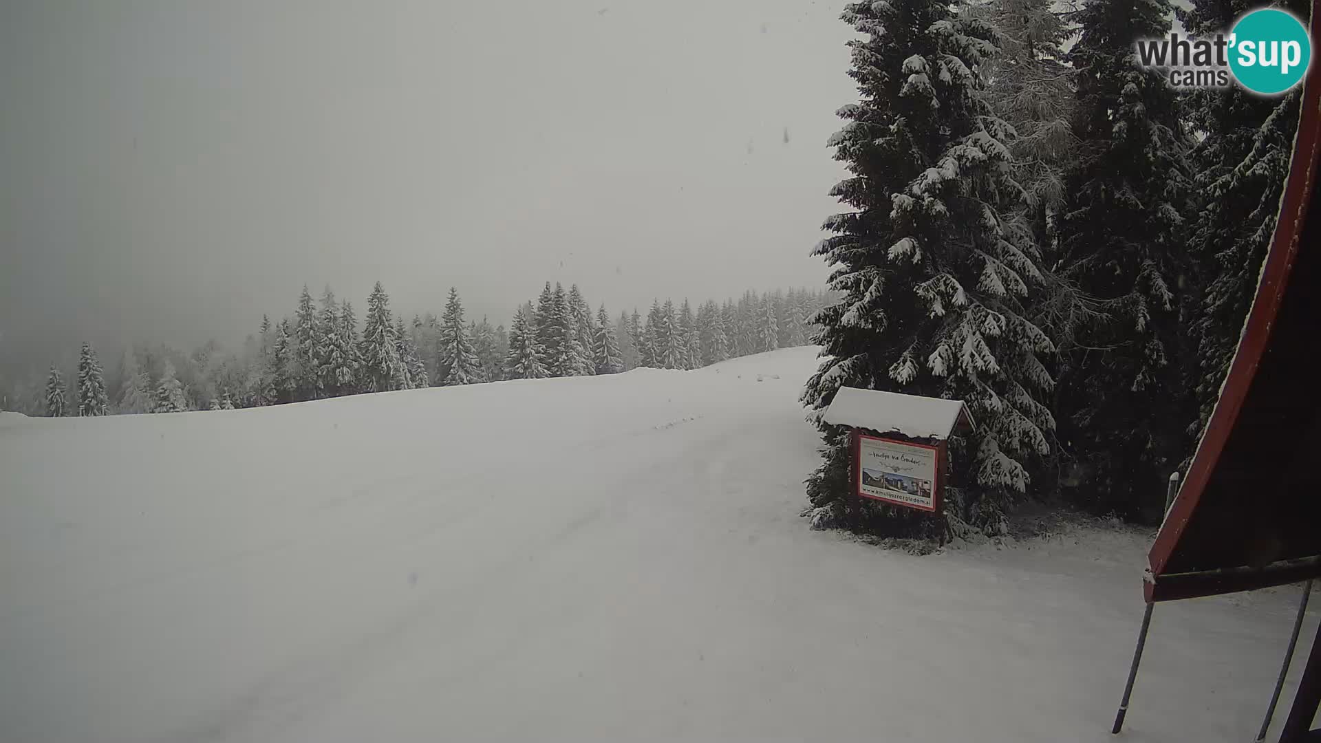 Škola skijanja Novinar – webcam skijalište Cerkno – Slovenija