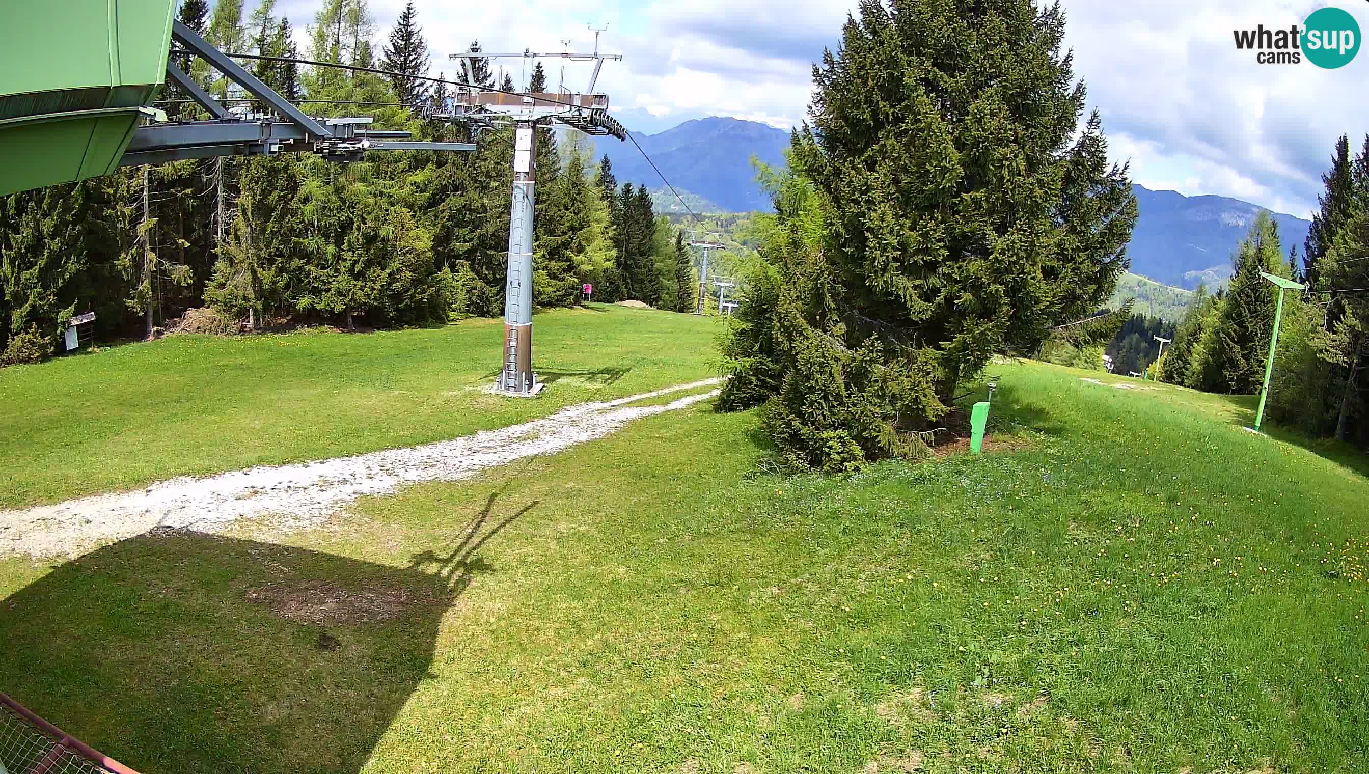 Smušišče Cerkno spletna kamera Lom zgornja proga