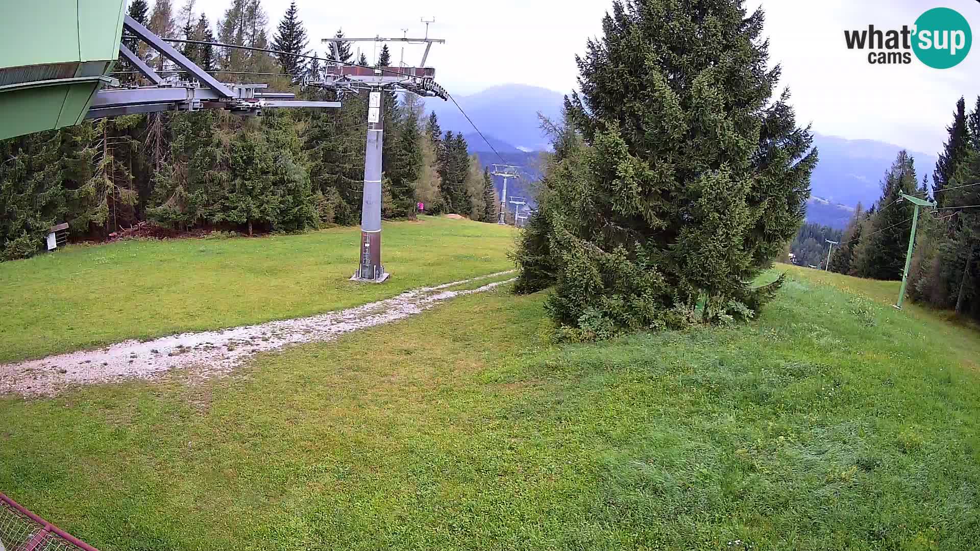 Smušišče Cerkno spletna kamera Lom zgornja proga