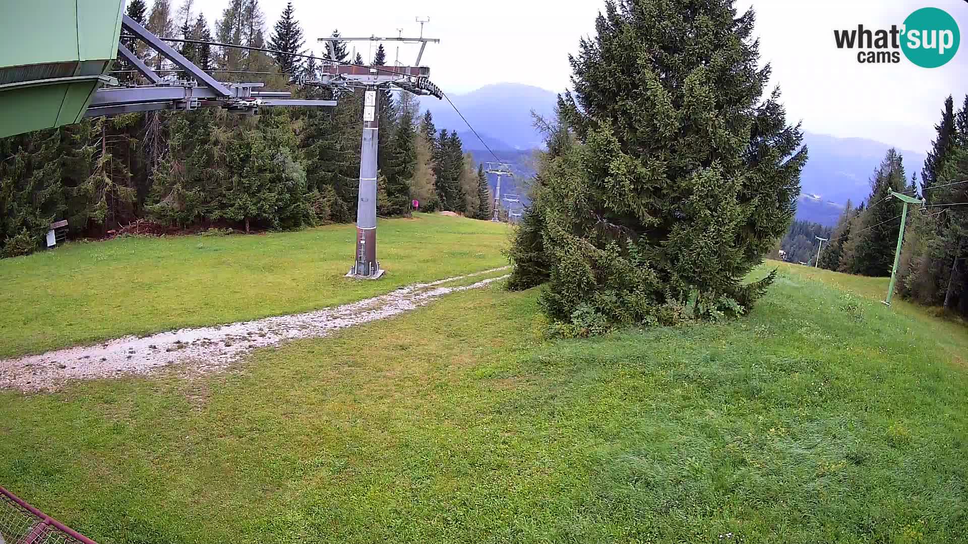 Smušišče Cerkno spletna kamera Lom zgornja proga