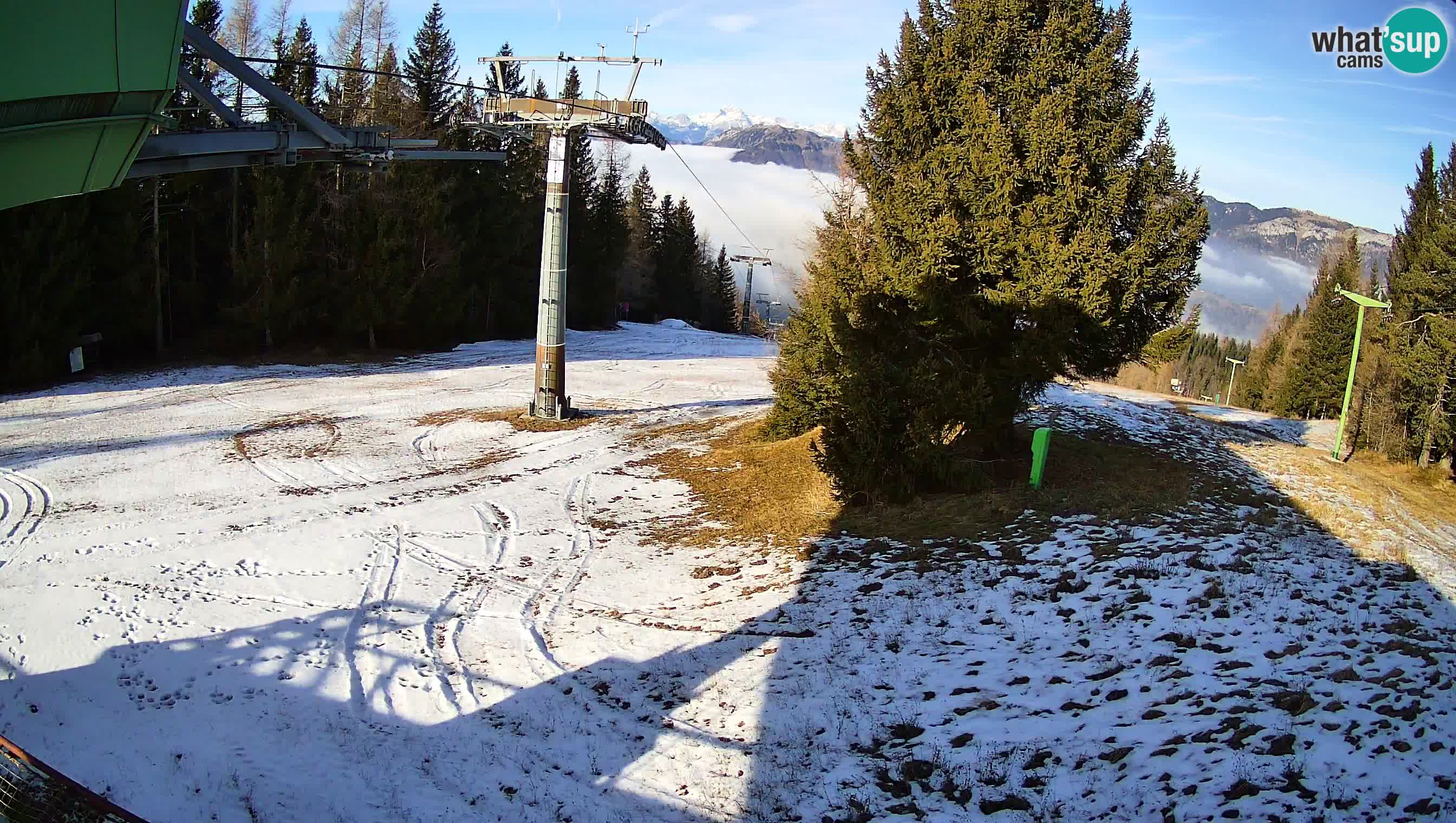 Smušišče Cerkno spletna kamera Lom zgornja proga