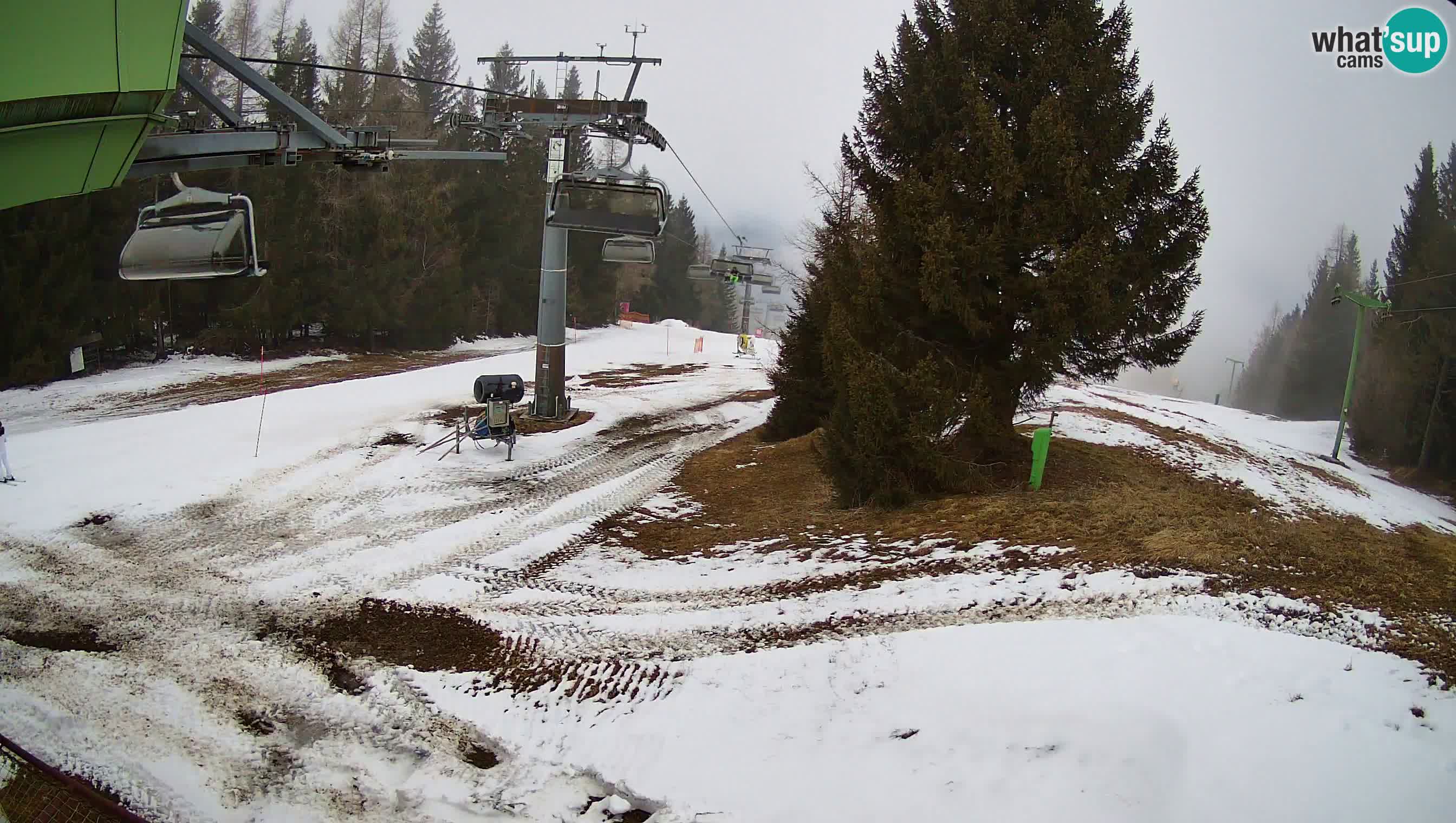 Smušišče Cerkno spletna kamera Lom zgornja proga