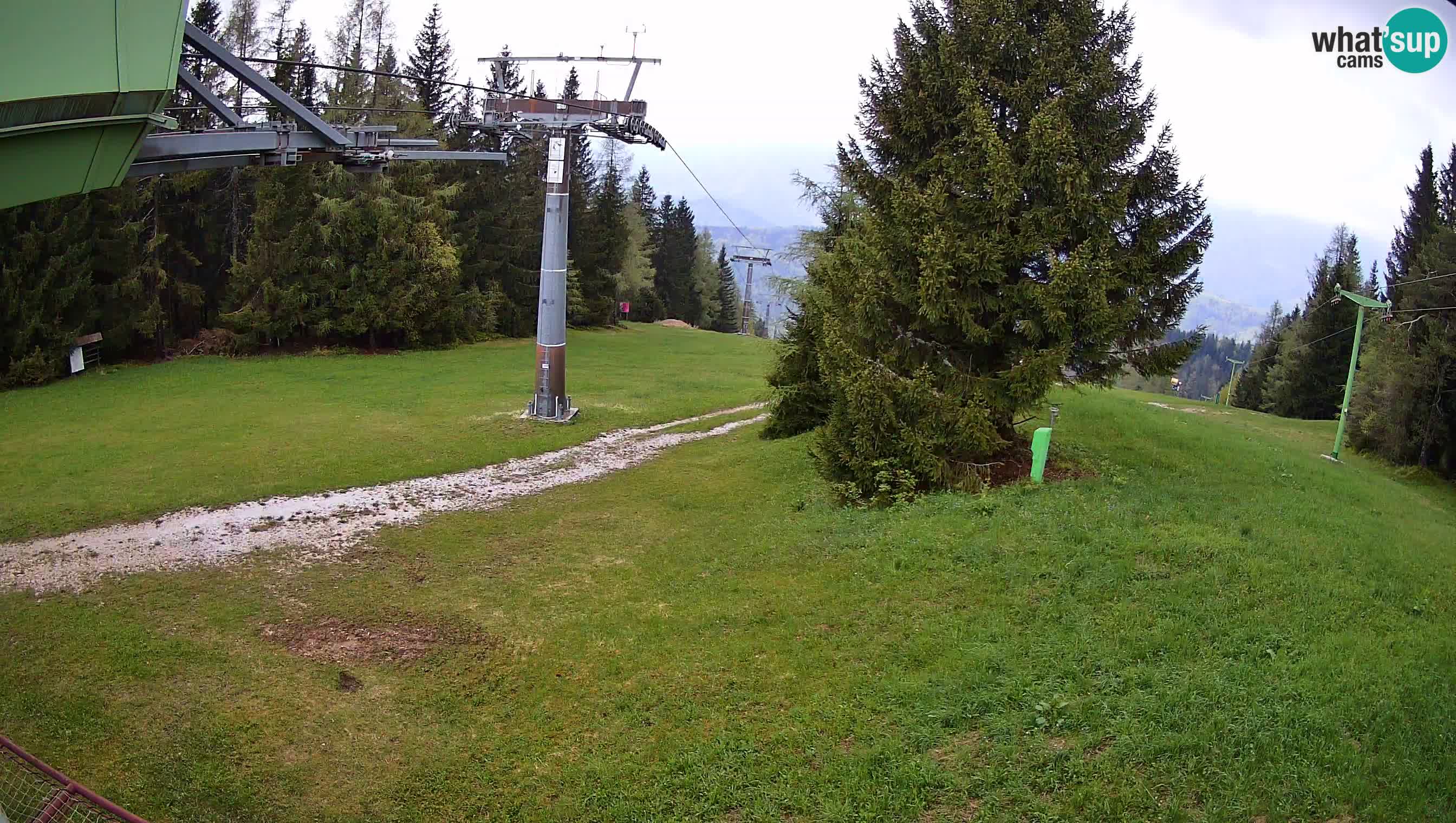 Smušišče Cerkno spletna kamera Lom zgornja proga