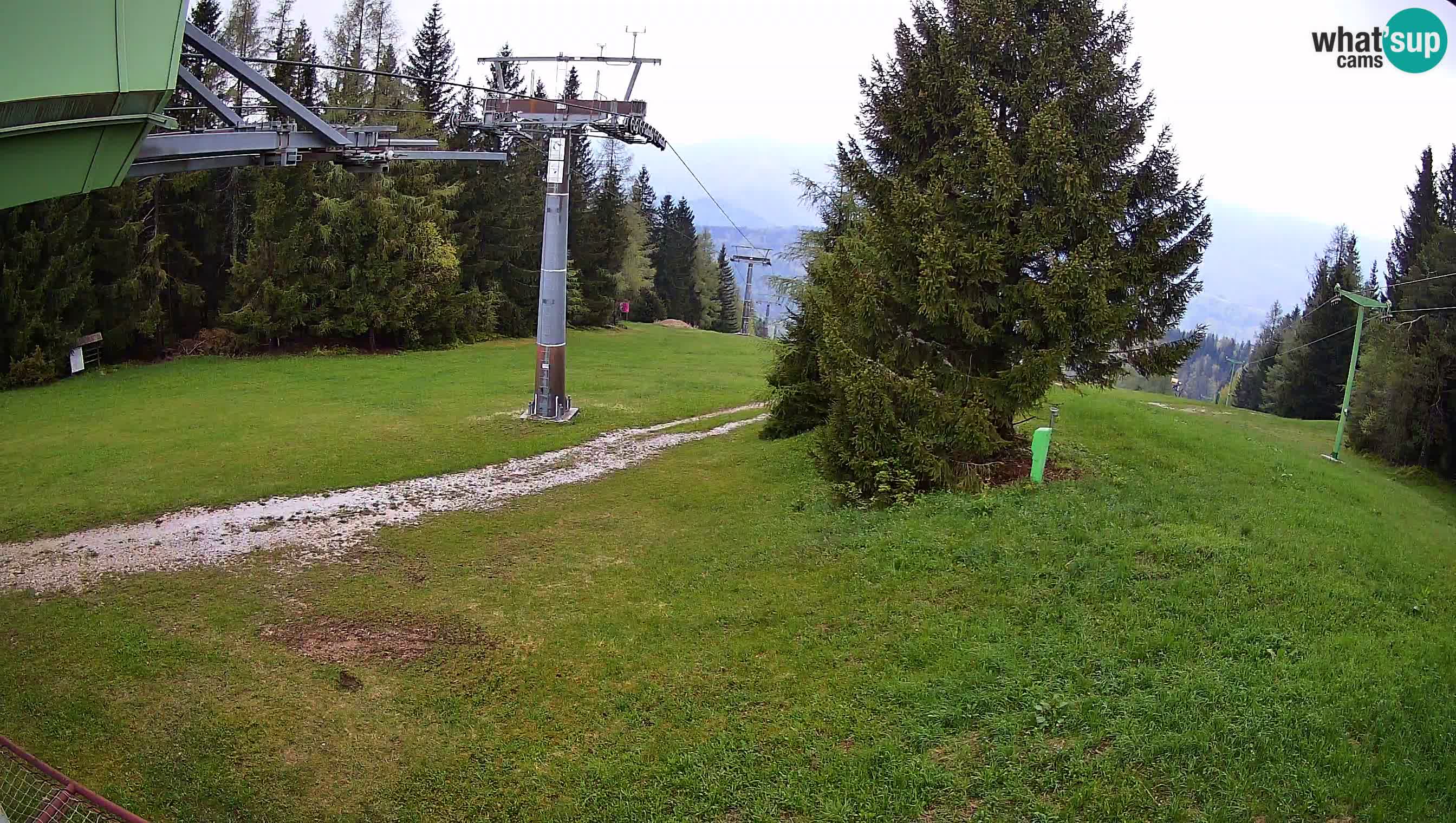 Smušišče Cerkno spletna kamera Lom zgornja proga