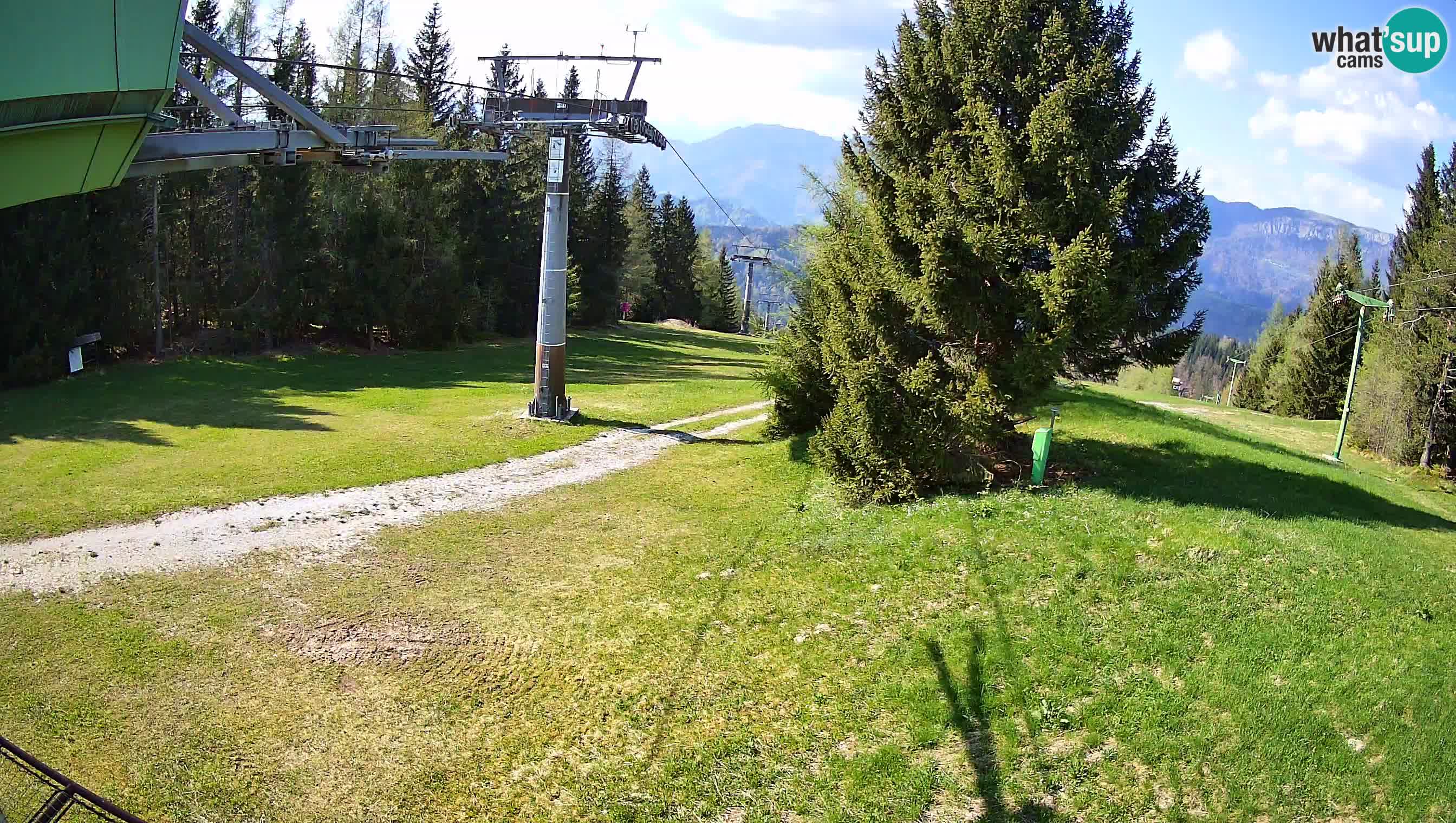 Smušišče Cerkno spletna kamera Lom zgornja proga