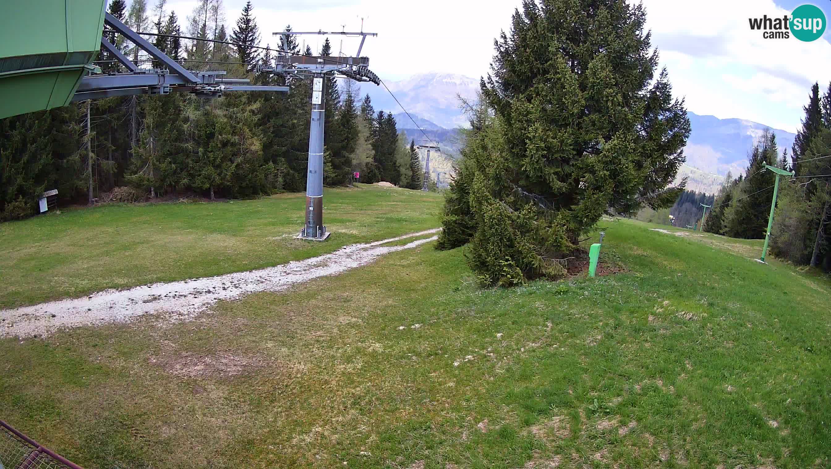 Smušišče Cerkno spletna kamera Lom zgornja proga