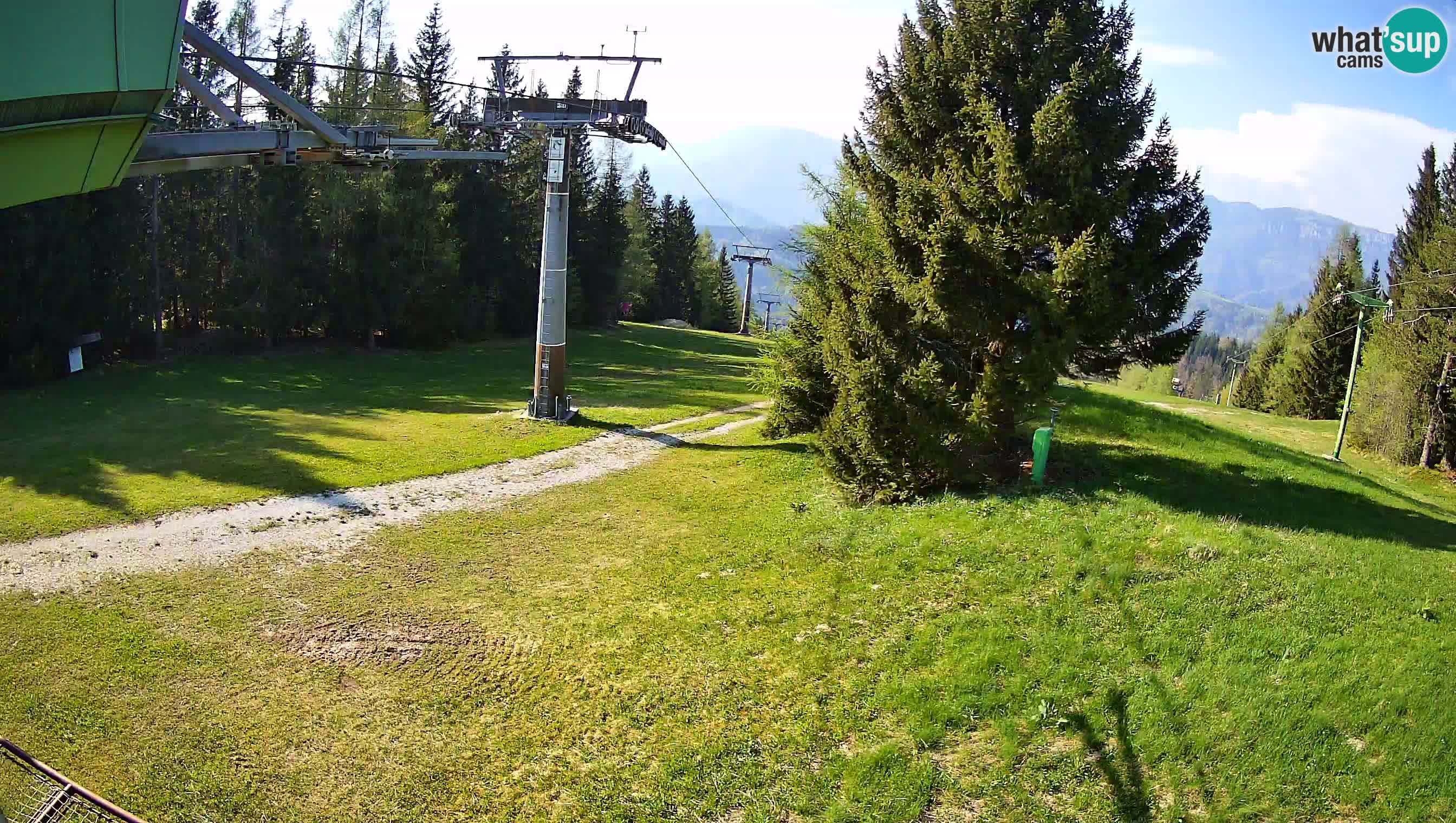 Smušišče Cerkno spletna kamera Lom zgornja proga