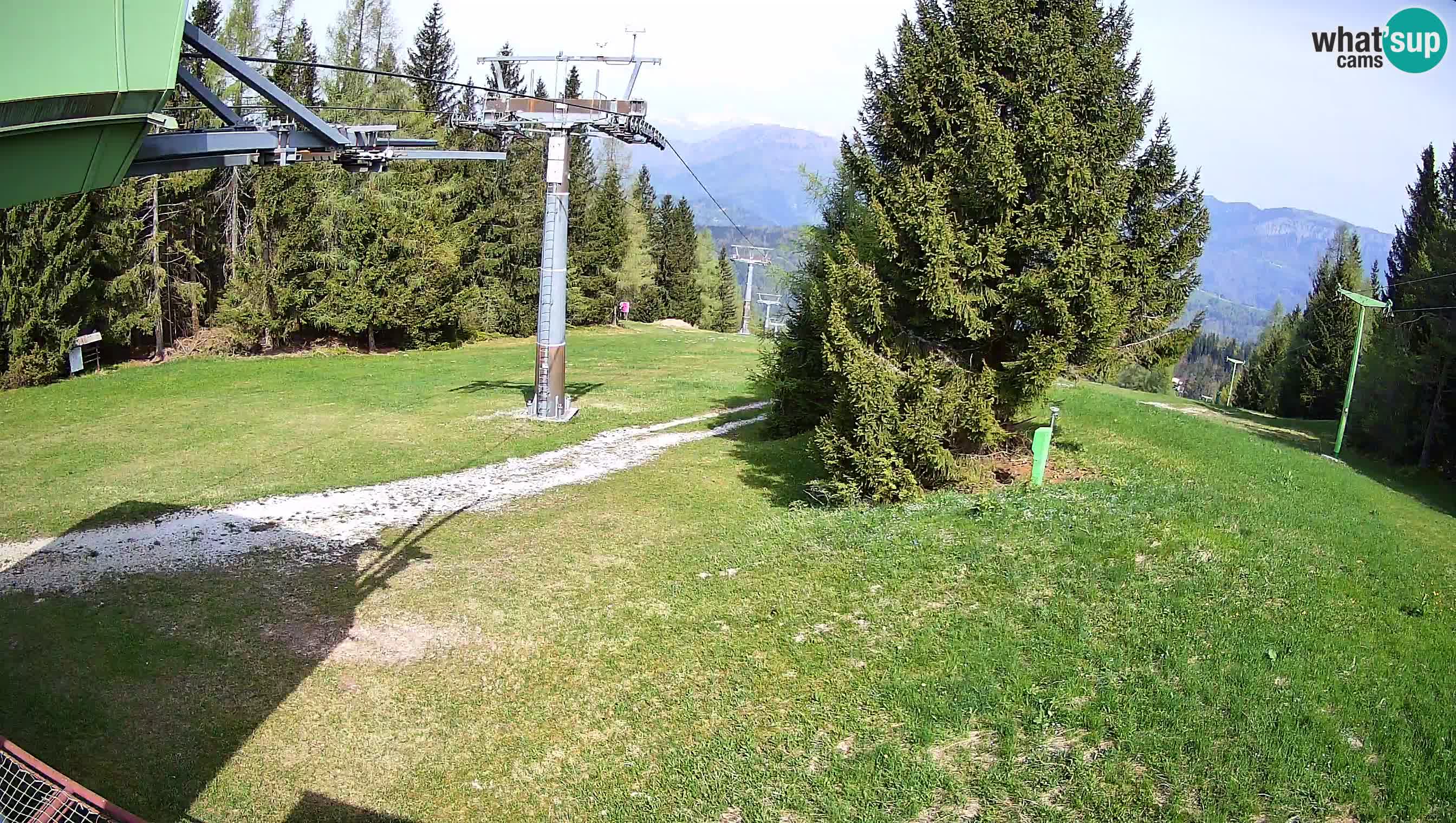 Smušišče Cerkno spletna kamera Lom zgornja proga
