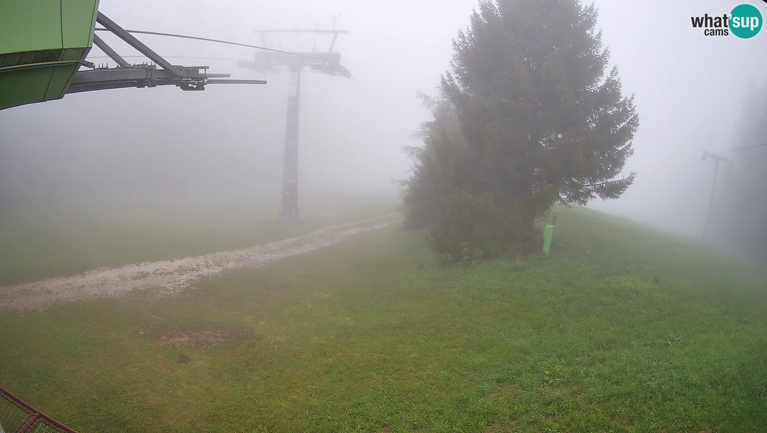 Smušišče Cerkno spletna kamera Lom zgornja proga