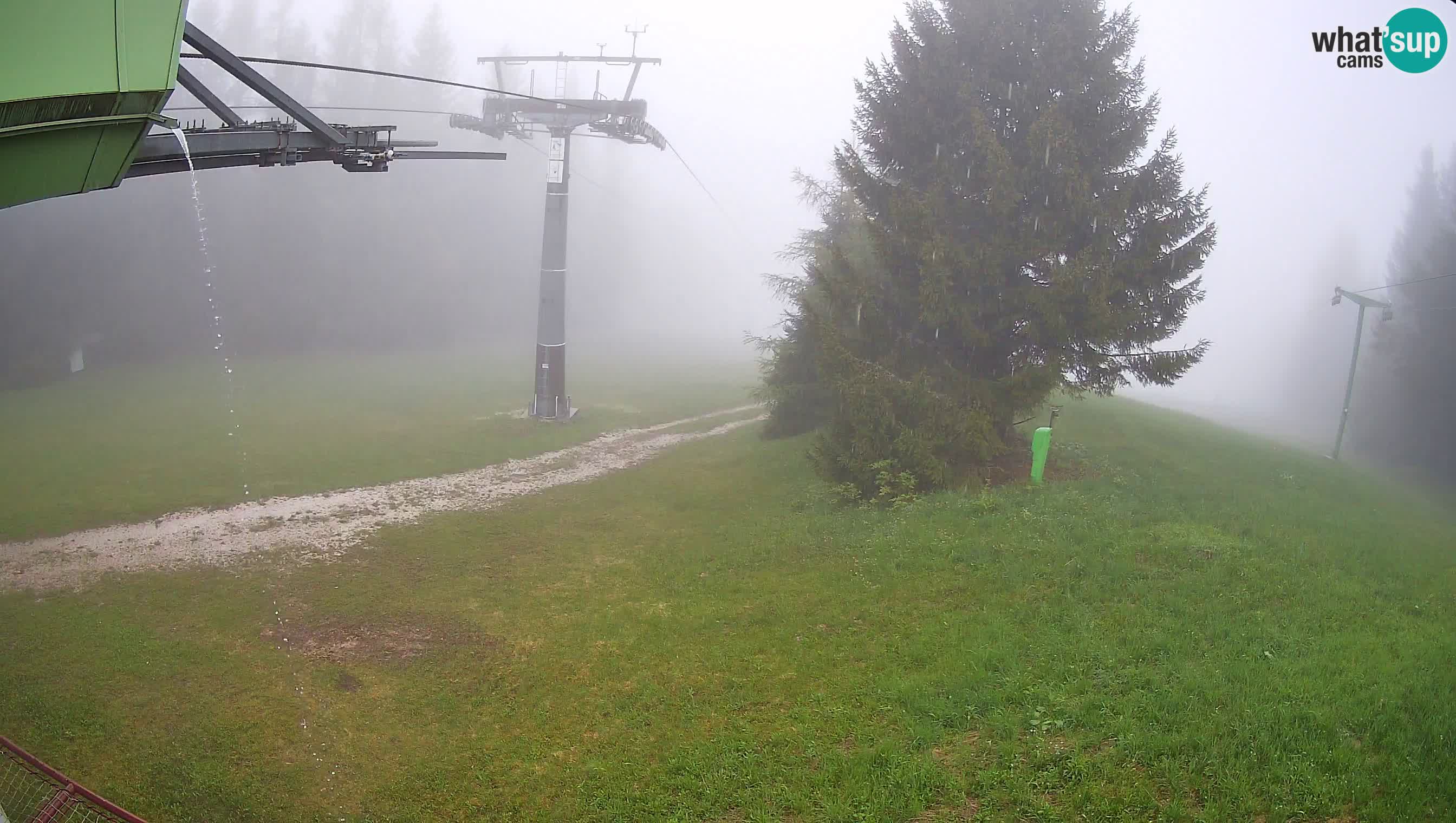 Smušišče Cerkno spletna kamera Lom zgornja proga