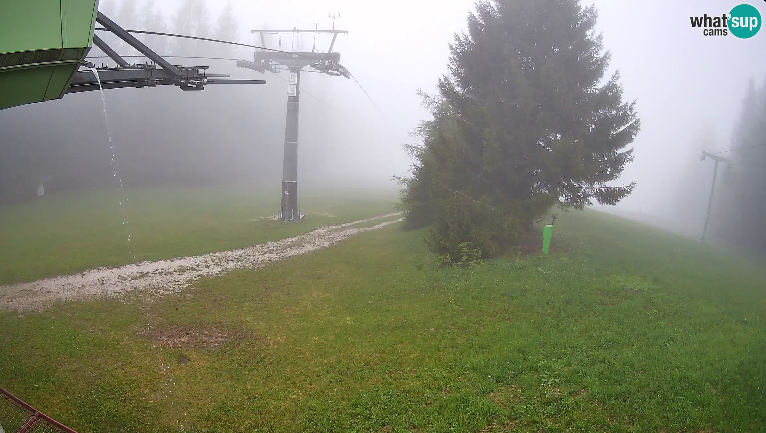 Smušišče Cerkno spletna kamera Lom zgornja proga