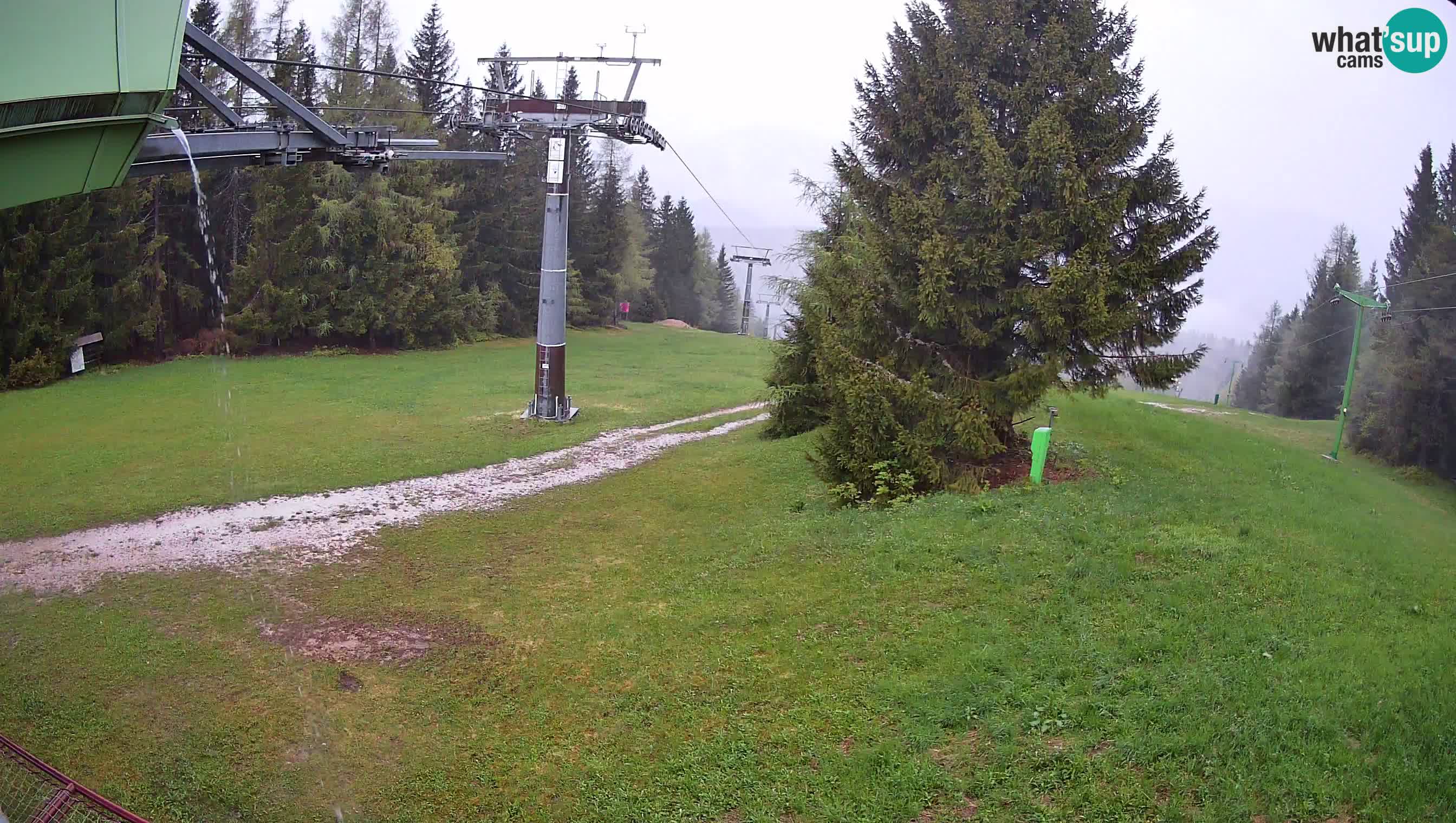 Smušišče Cerkno spletna kamera Lom zgornja proga