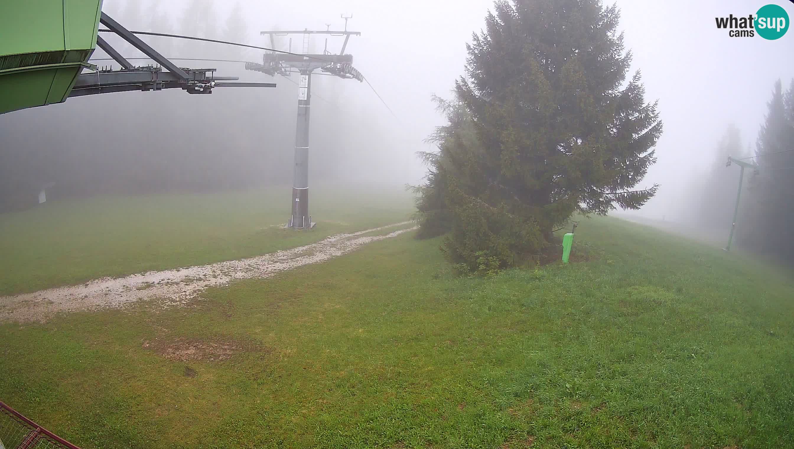 Smušišče Cerkno spletna kamera Lom zgornja proga
