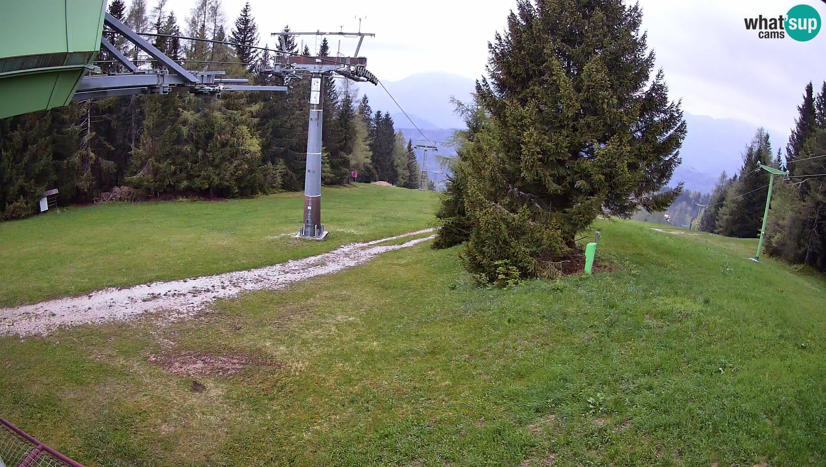 Smušišče Cerkno spletna kamera Lom zgornja proga