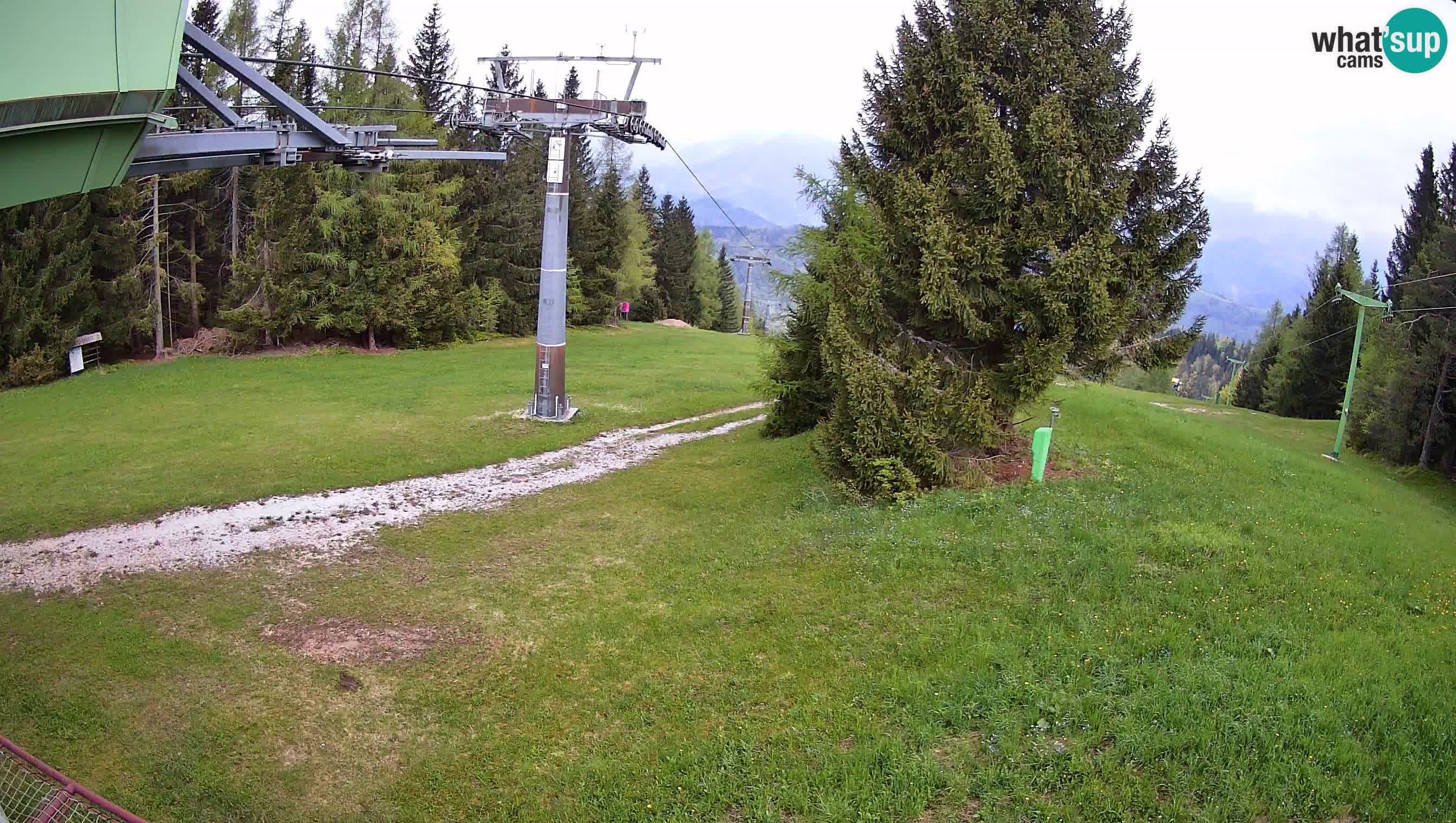 Smušišče Cerkno spletna kamera Lom zgornja proga