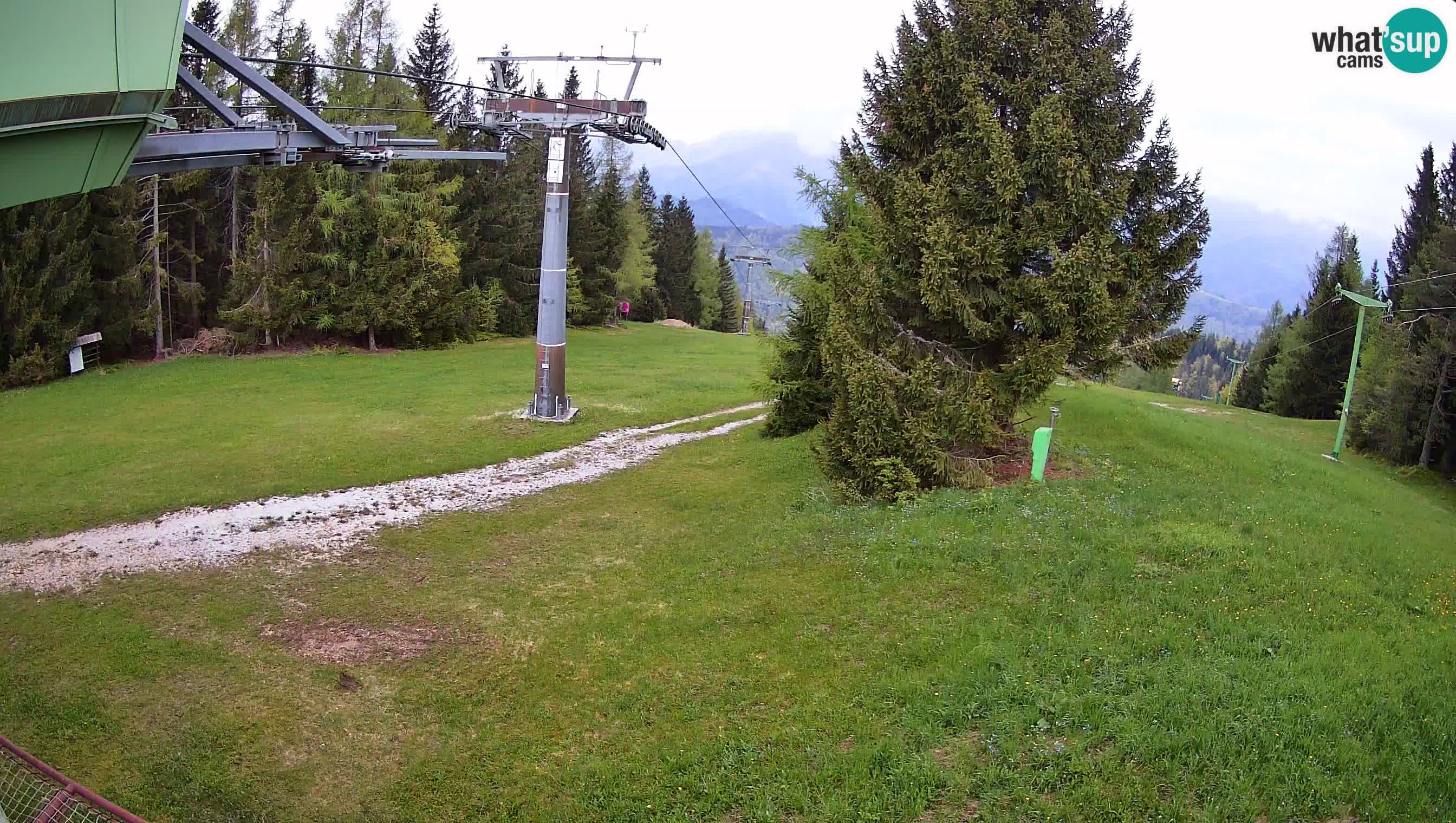 Smušišče Cerkno spletna kamera Lom zgornja proga