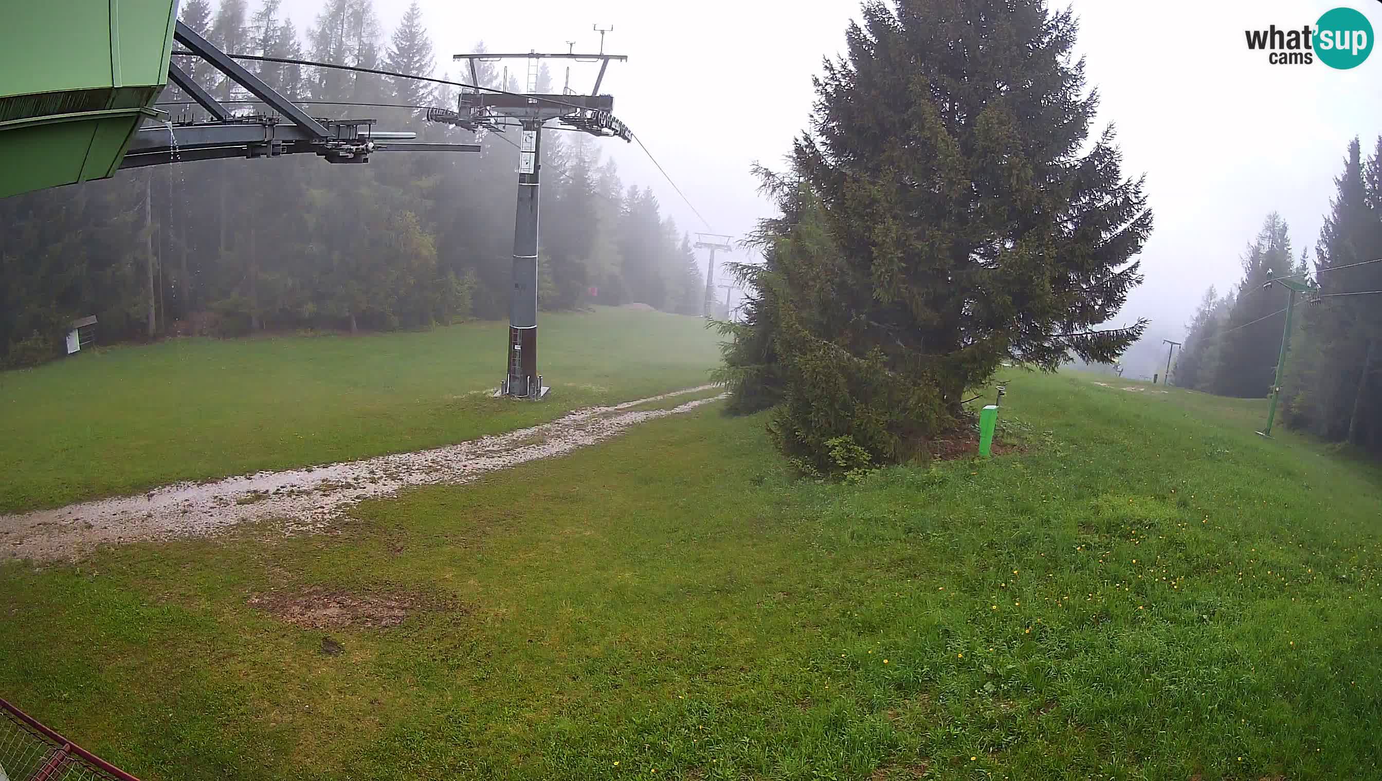 Smušišče Cerkno spletna kamera Lom zgornja proga