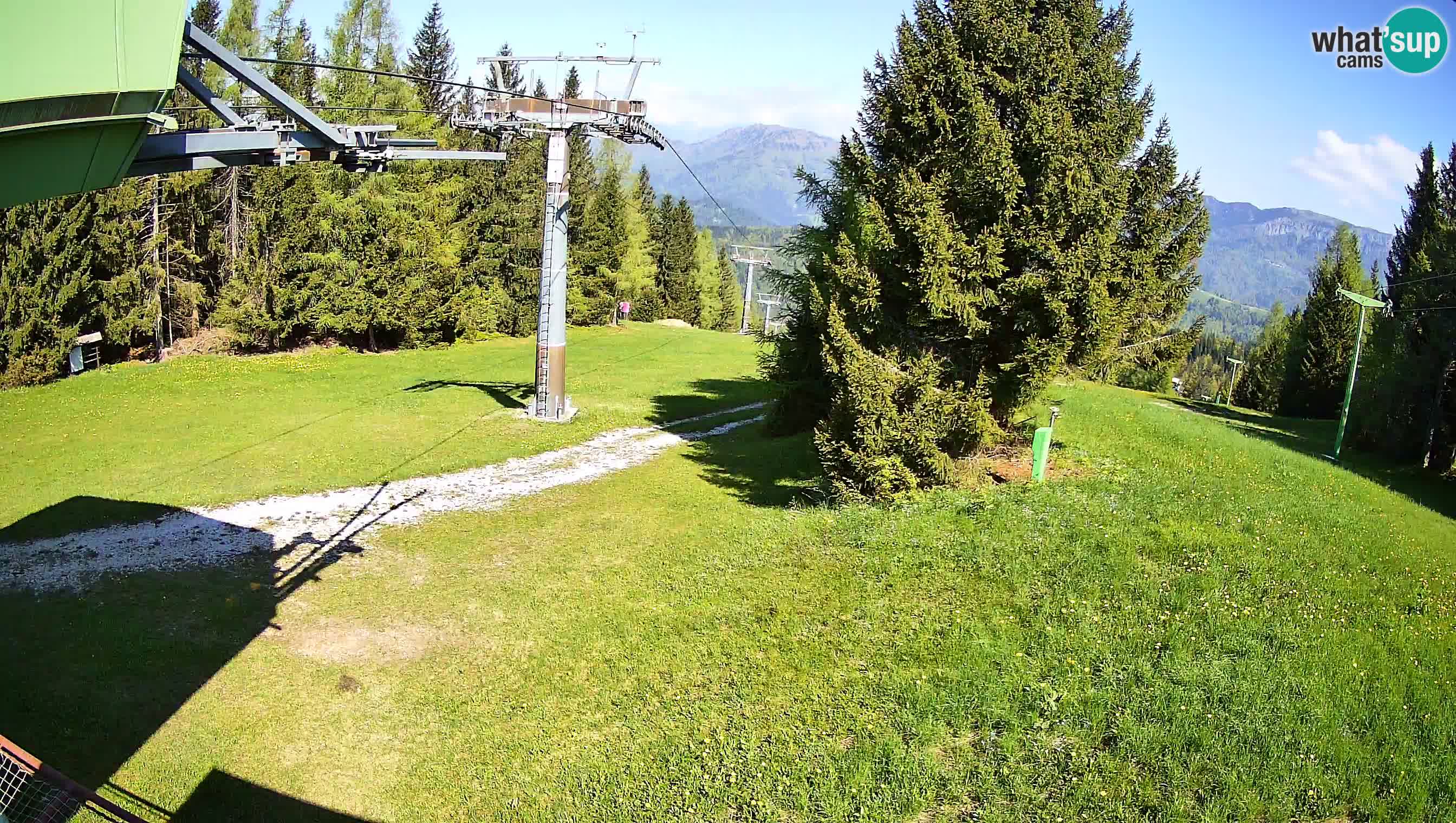 Smušišče Cerkno spletna kamera Lom zgornja proga