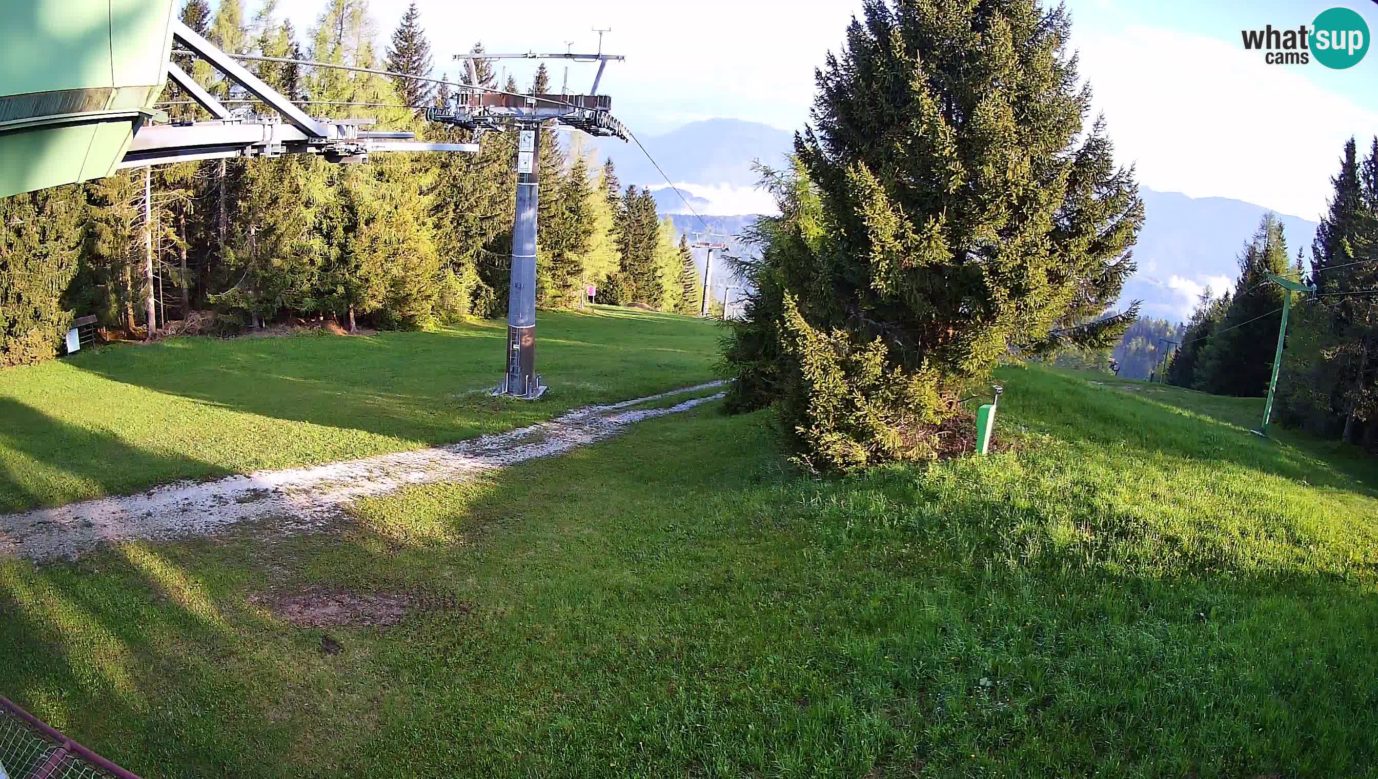 Smušišče Cerkno spletna kamera Lom zgornja proga