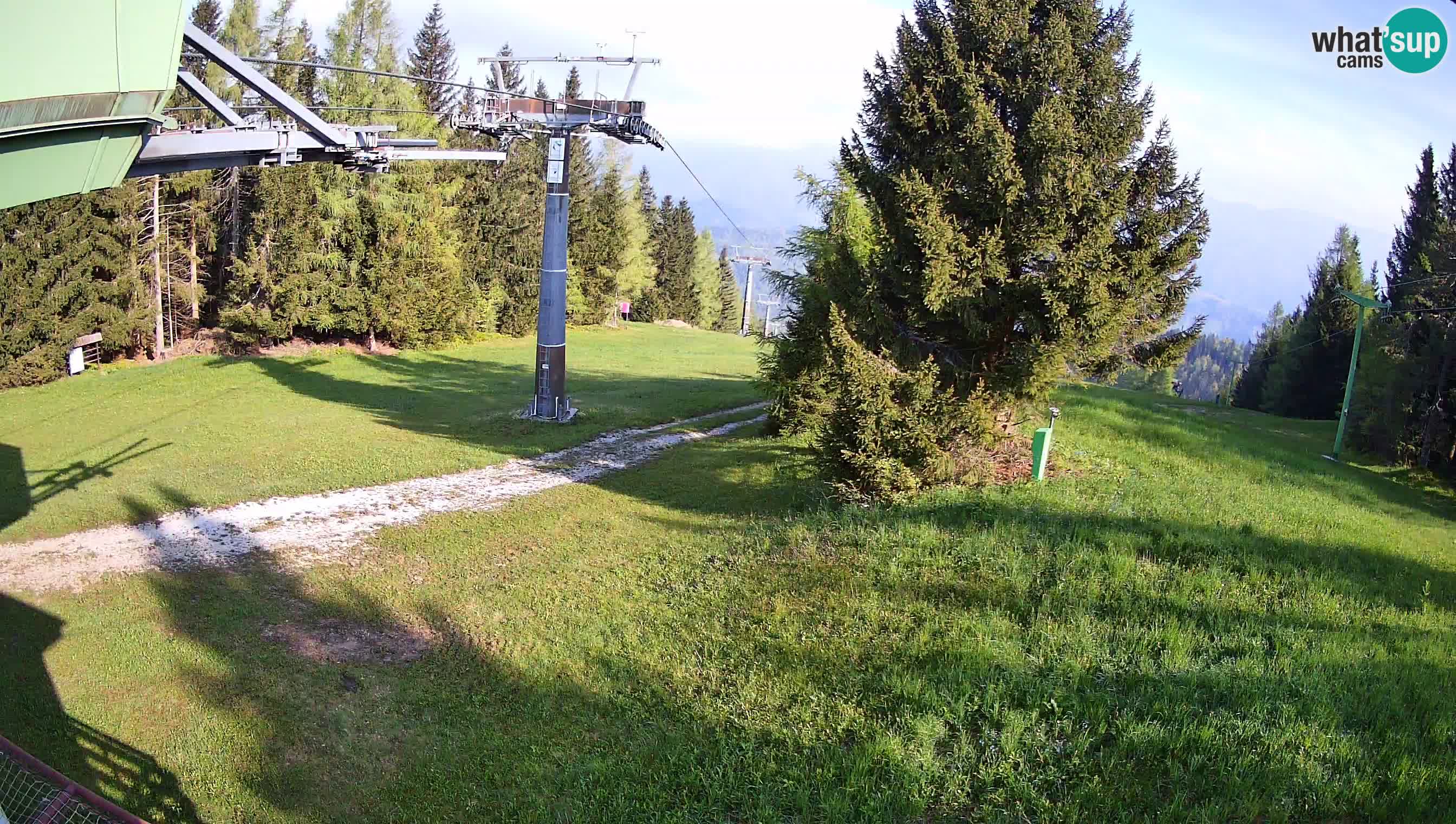 Smušišče Cerkno spletna kamera Lom zgornja proga